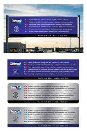 Diseño de Cartelera por COLOURS BRANDING para Truckstop 26Bis BV | Diseño: #35779622