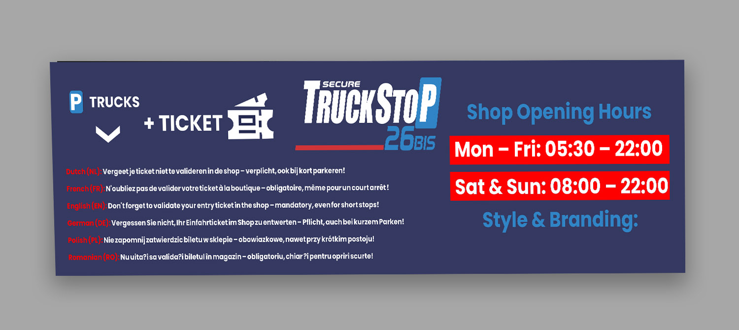 Billboard Design by designer1975 for Truckstop 26Bis BV | Design #35775539