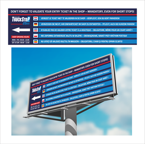 Billboard Design by MALIK CREATIVE MEDIA for Truckstop 26Bis BV | Design #35775061