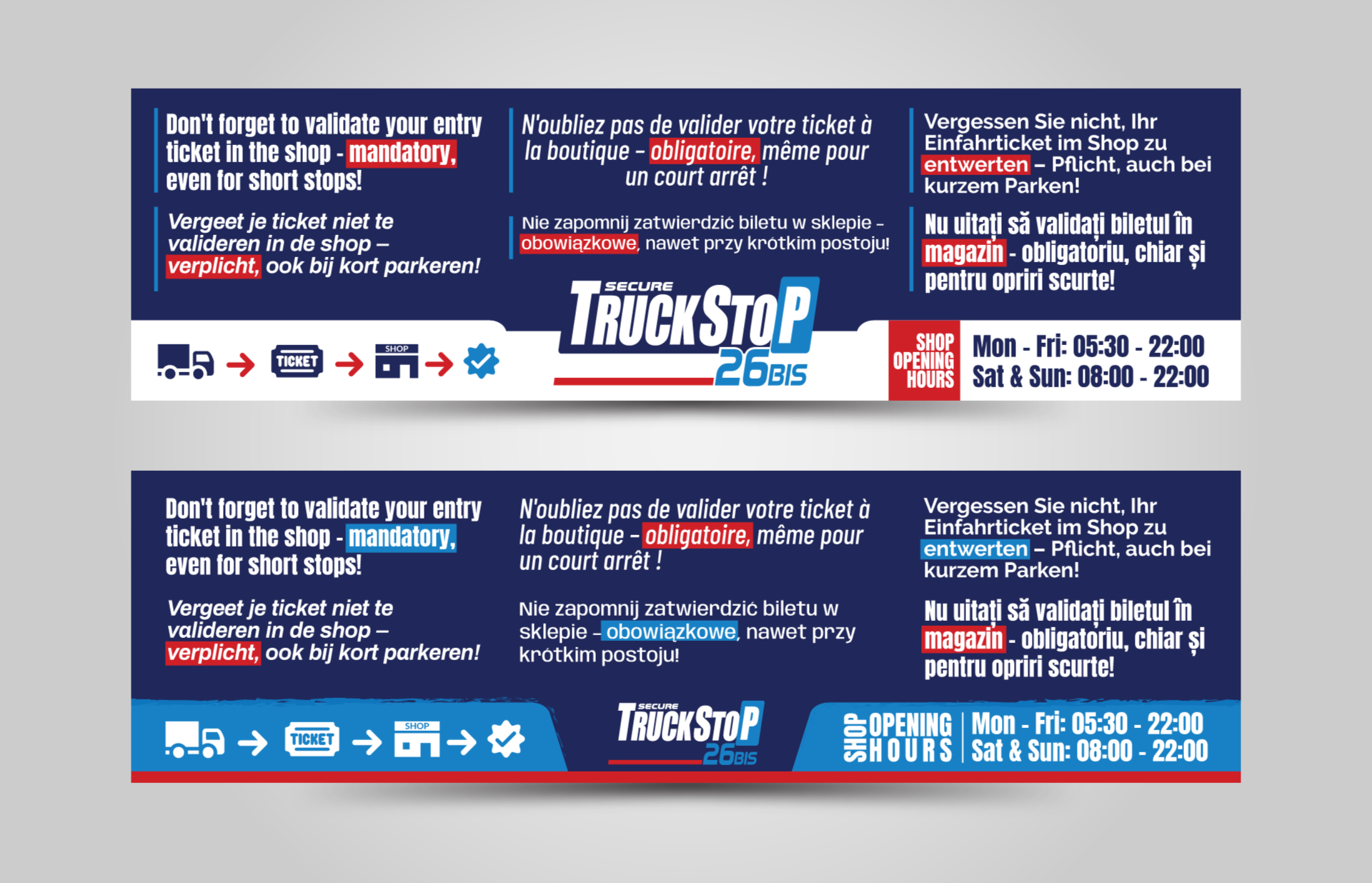 Design de Panneau par JK18 pour Truckstop 26Bis BV | Design #35778483