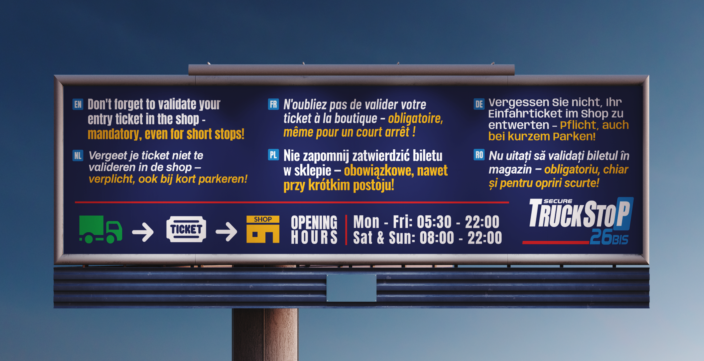 Design de Panneau par JK18 pour Truckstop 26Bis BV | Design #35788683