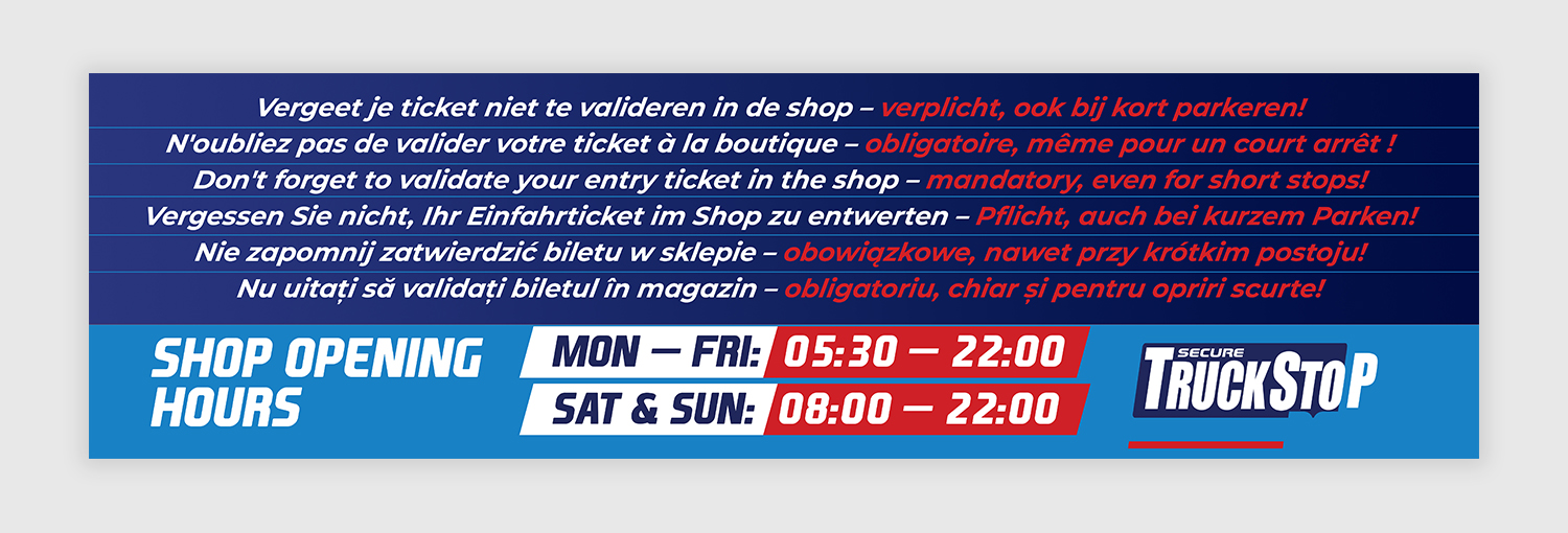Werbetafel-Design von debdesign für Truckstop 26Bis BV | Design #35805040