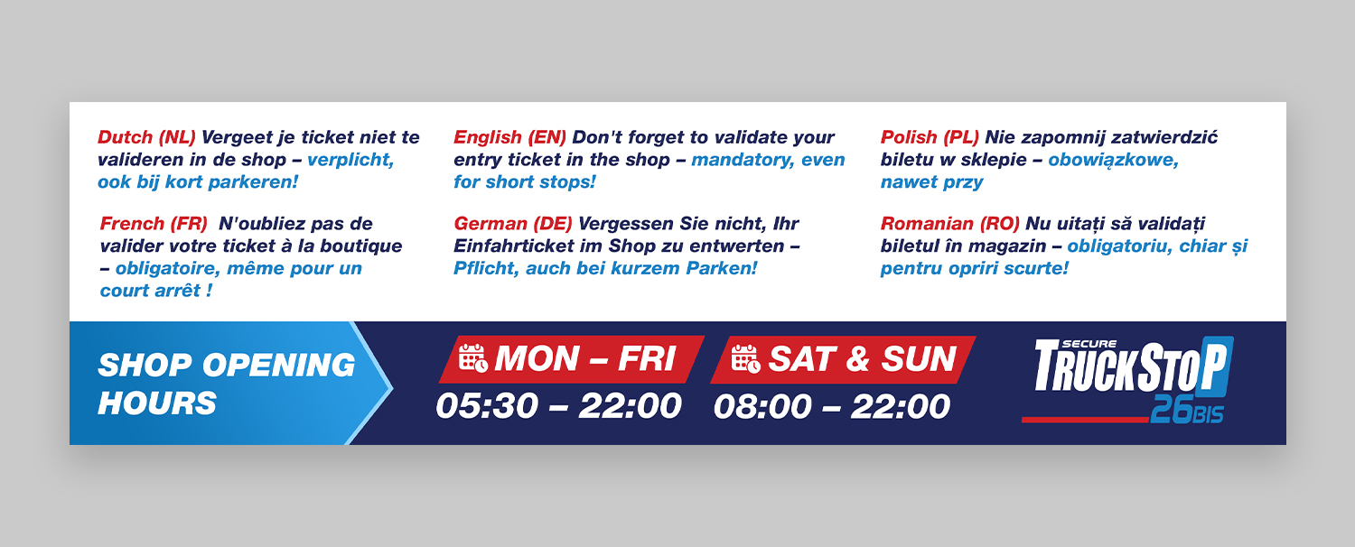 Design de Panneau par debdesign pour Truckstop 26Bis BV | Design #35806962