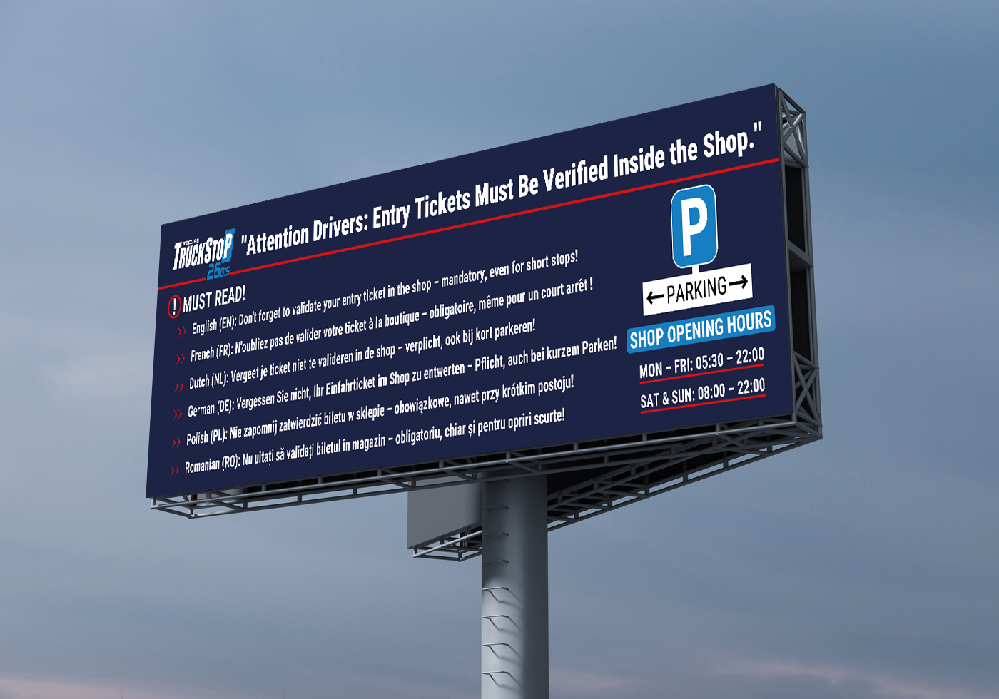 Billboard Design by Design Ninja 47 for Truckstop 26Bis BV | Design #35779250