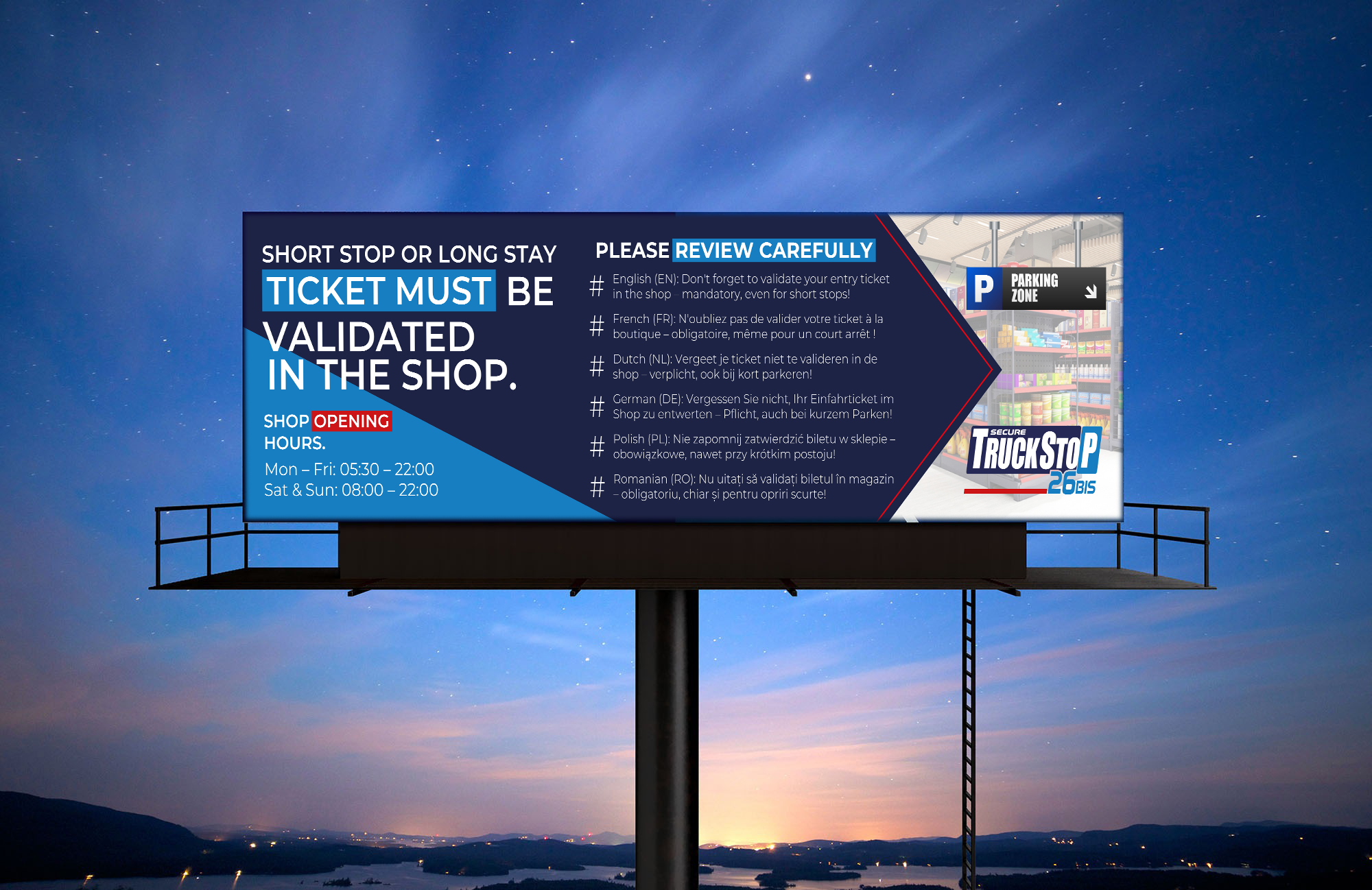 Billboard Design by Design Ninja 47 for Truckstop 26Bis BV | Design #35779653