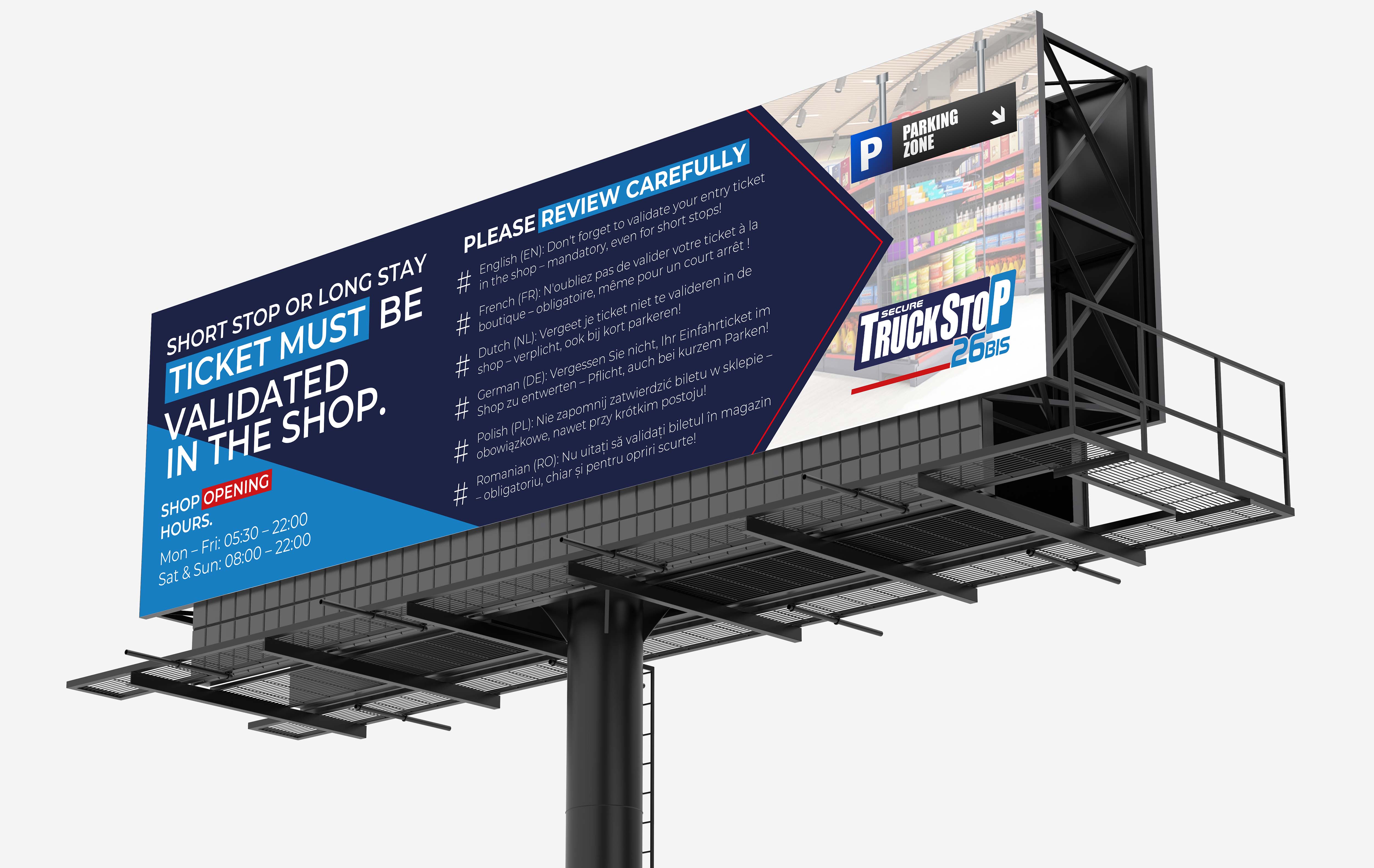 Billboard Design by Design Ninja 47 for Truckstop 26Bis BV | Design #35779654