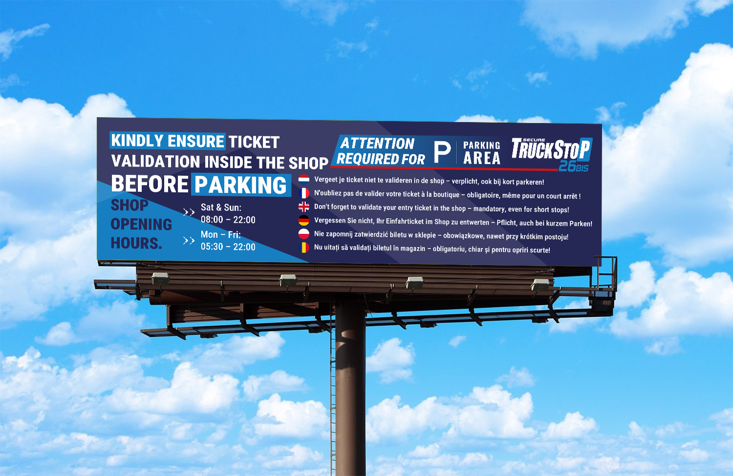 Billboard Design by Design Ninja 47 for Truckstop 26Bis BV | Design #35785642