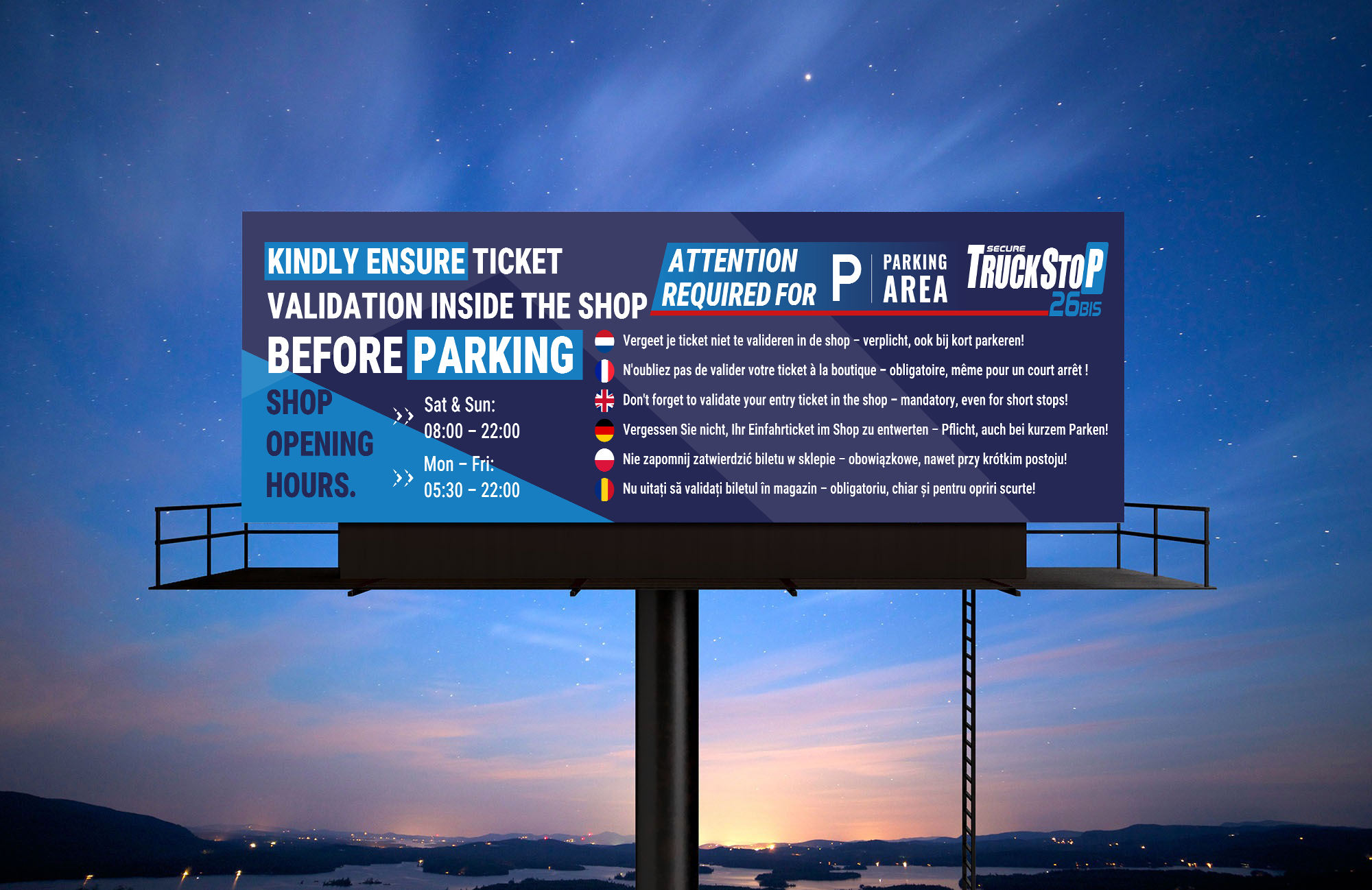 Billboard Design by Design Ninja 47 for Truckstop 26Bis BV | Design #35785644