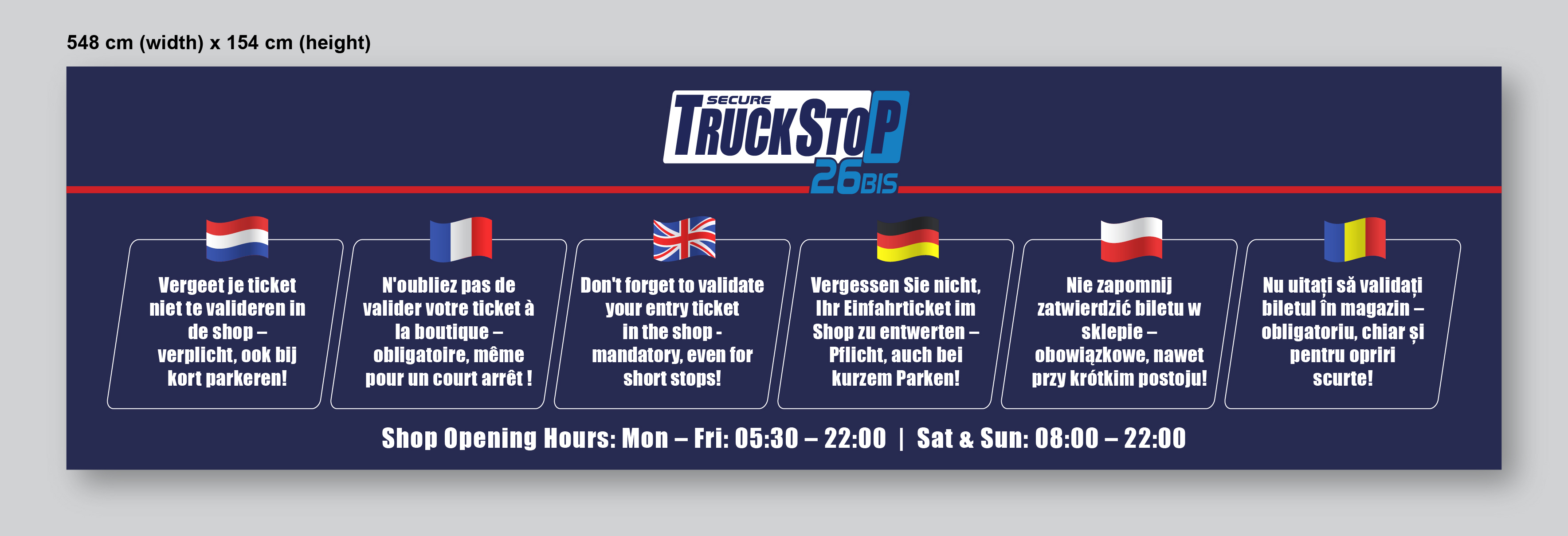 Werbetafel-Design von Titan Solbiz für Truckstop 26Bis BV | Design #35788132