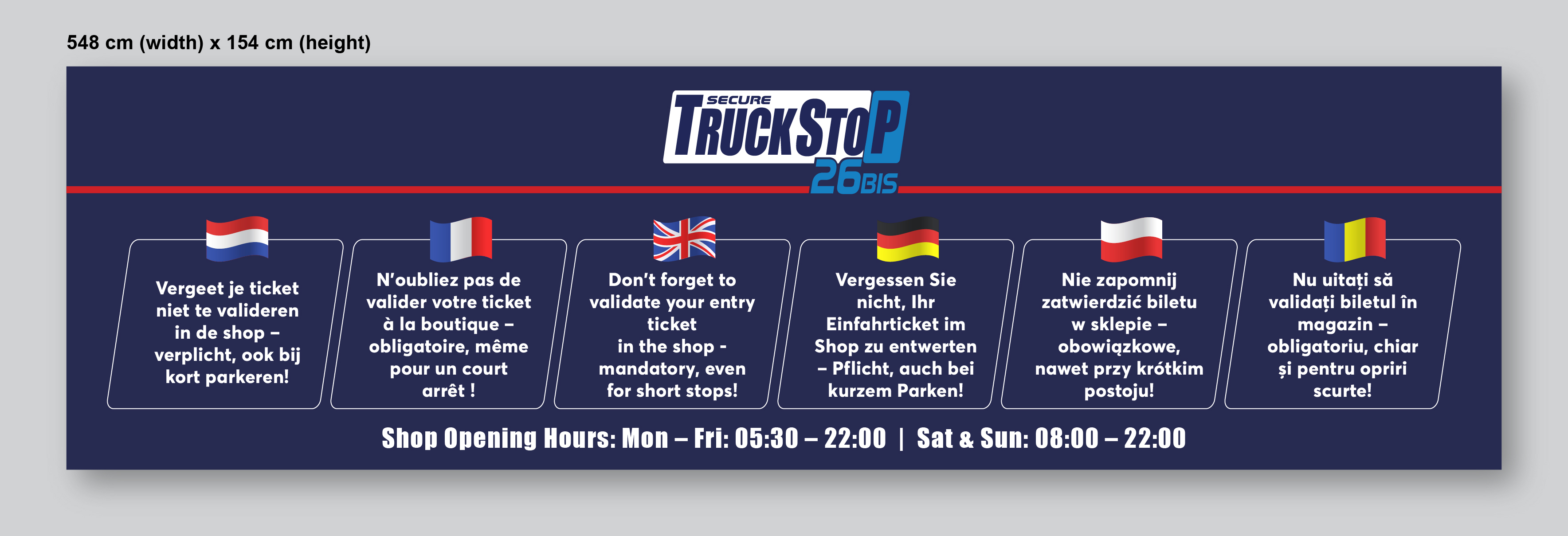 Werbetafel-Design von Titan Solbiz für Truckstop 26Bis BV | Design #35788133