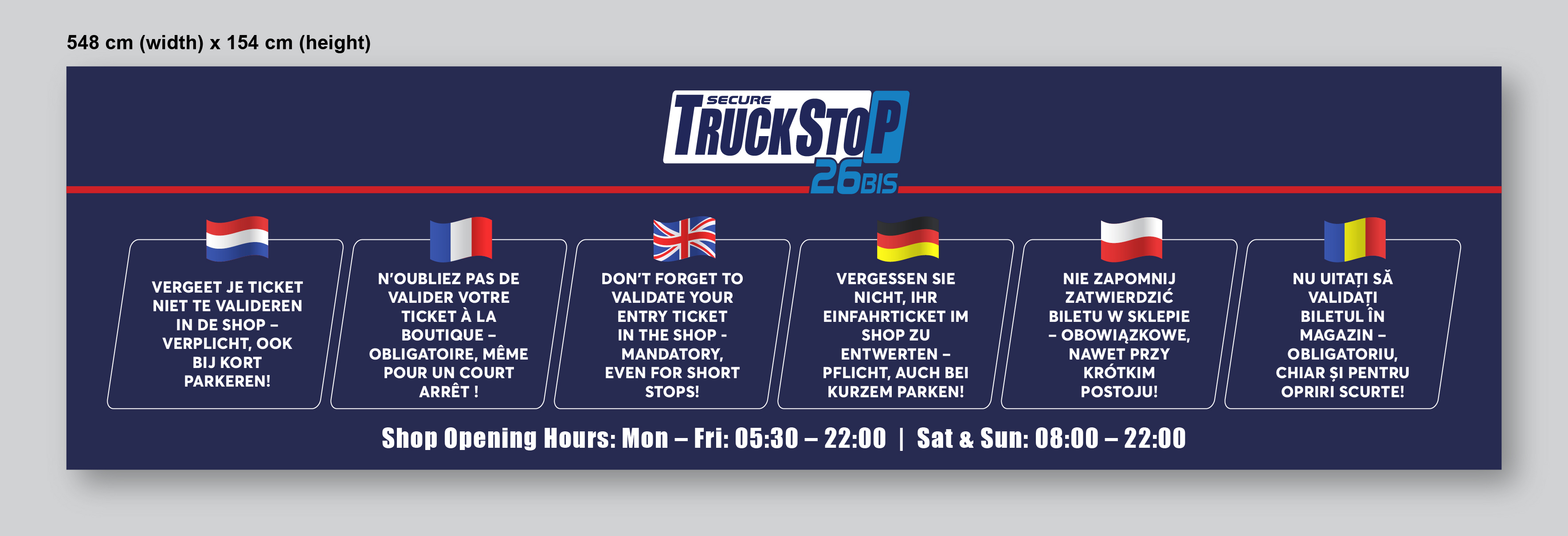 Werbetafel-Design von Titan Solbiz für Truckstop 26Bis BV | Design #35788134