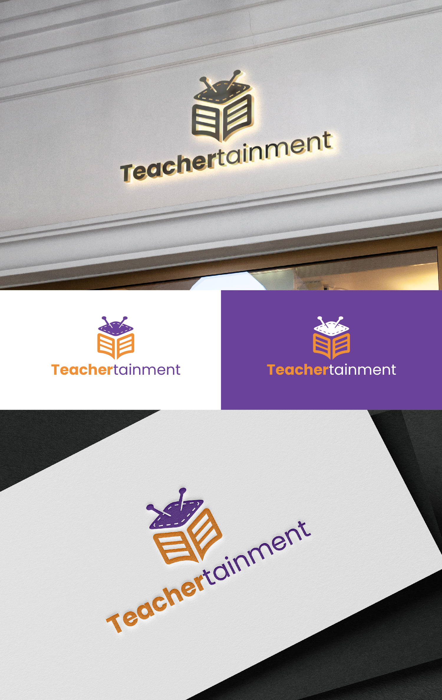 Logo Design by S.H Designs for Teachertainment | Design #35798704