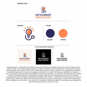 Logo Design by Suket design for Mit Klarheit und Kaffee | Design: #35822618