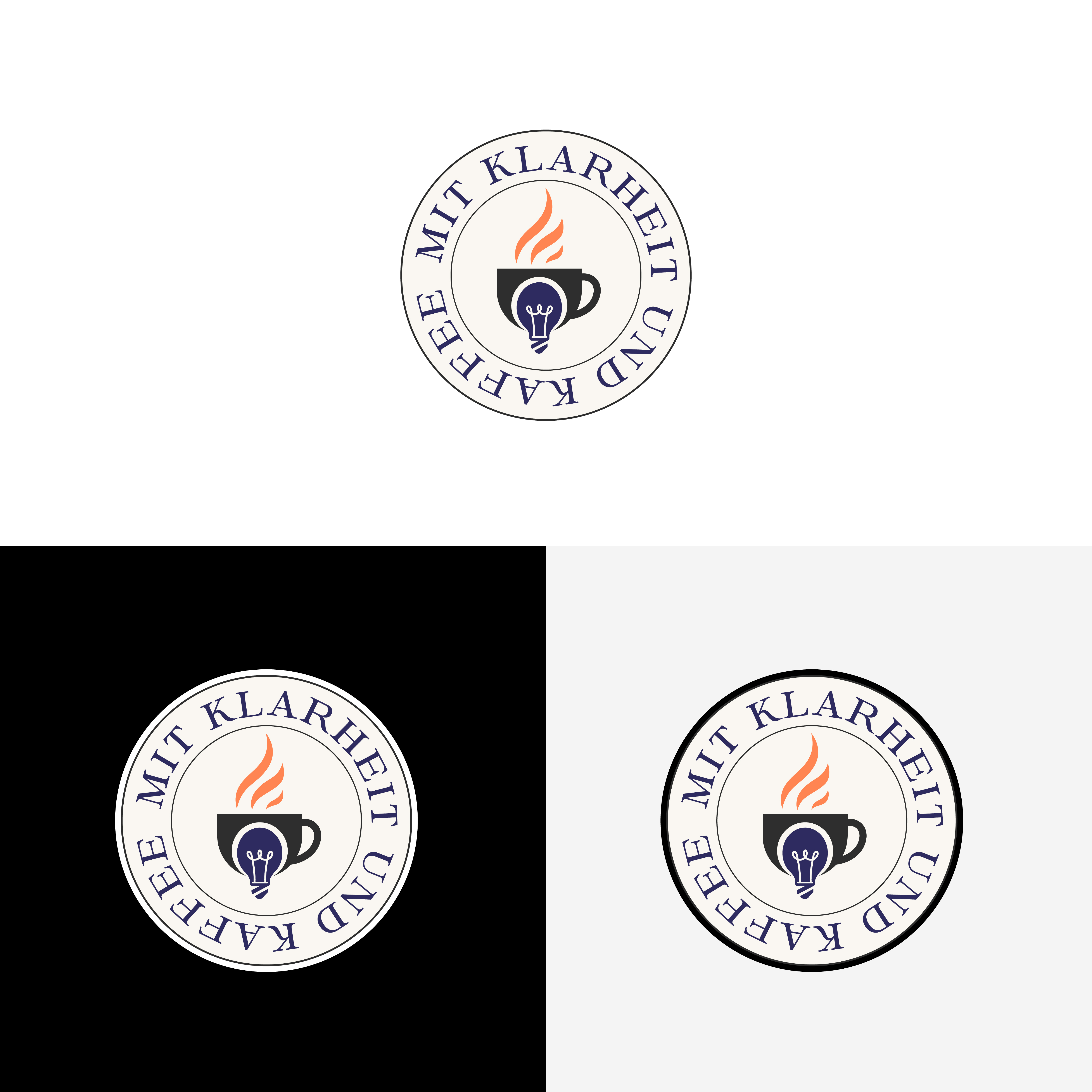 Logo Design by Merin gopi for Mit Klarheit und Kaffee | Design #35842803