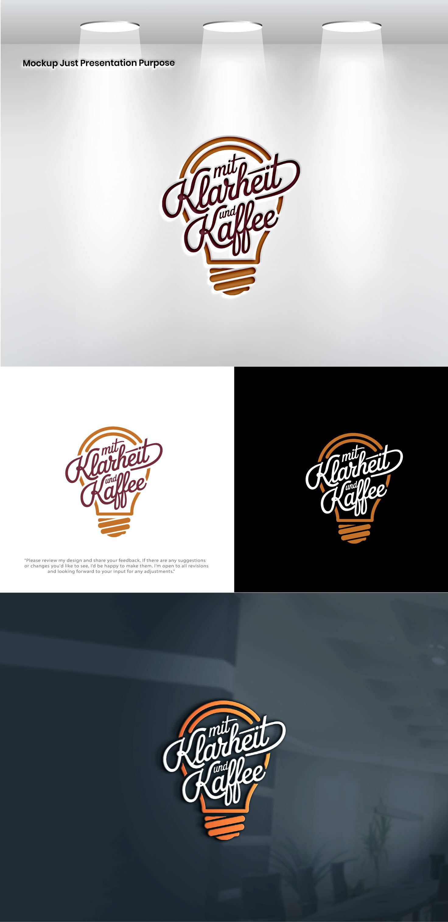 Logo Design by VectorForge for Mit Klarheit und Kaffee | Design #35812578