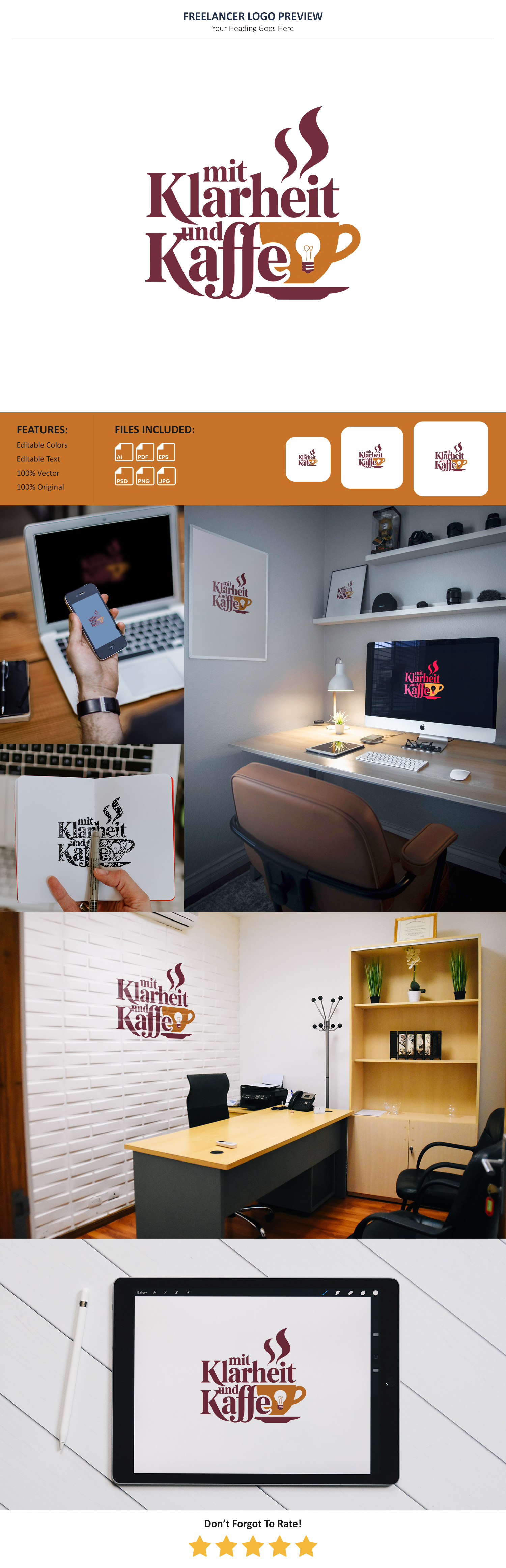 Logo-Design von VectorForge für Mit Klarheit und Kaffee | Design #35812580