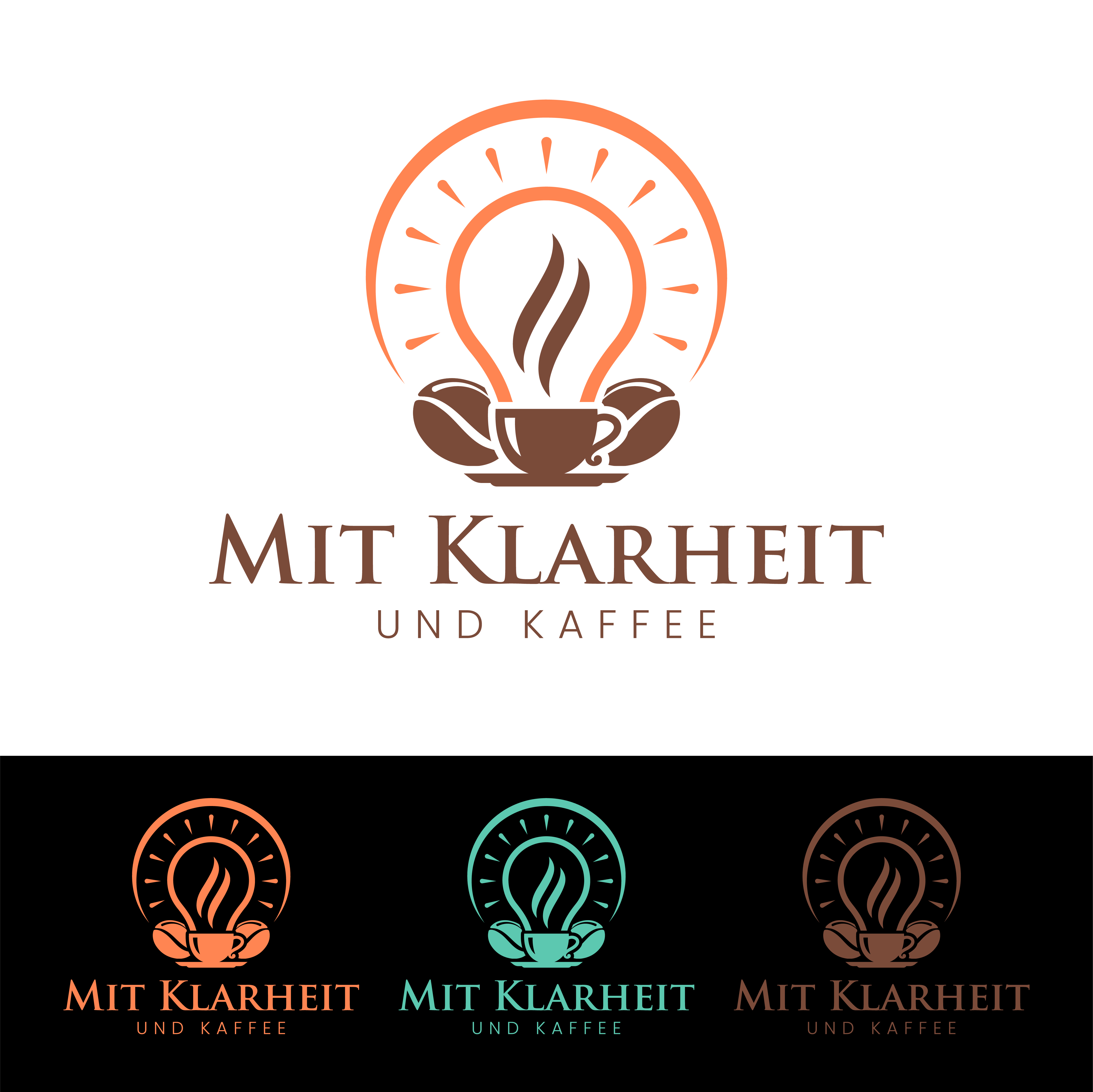 Logo Design by John Mark Arts for Mit Klarheit und Kaffee | Design #35835690