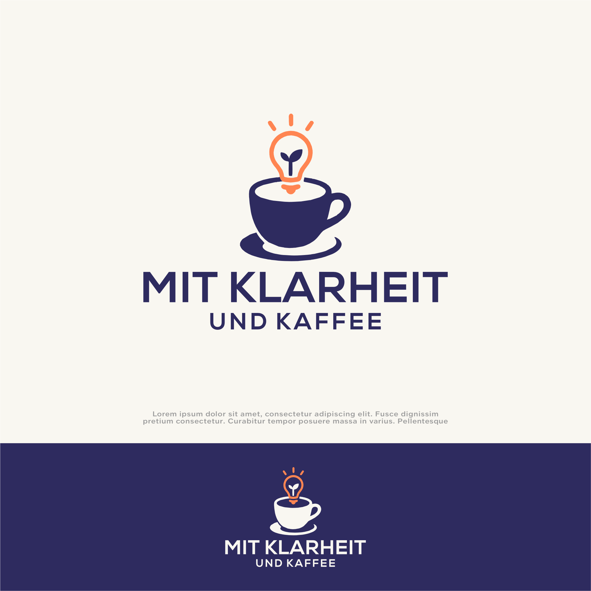 Logo Design by win it for Mit Klarheit und Kaffee | Design #35807673