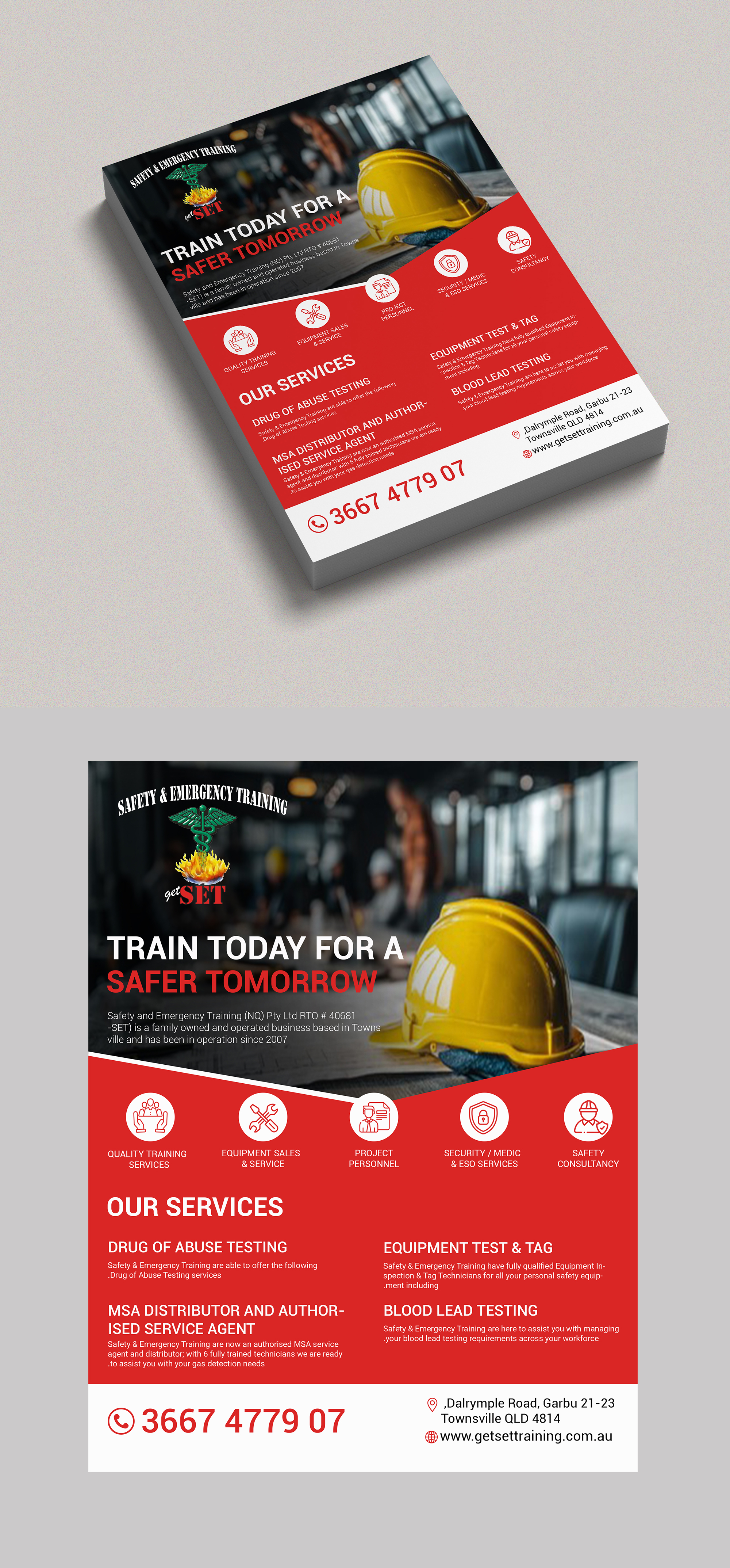 Flyer Design by Design Motion for Safety & Emergency Training | Design #35805382