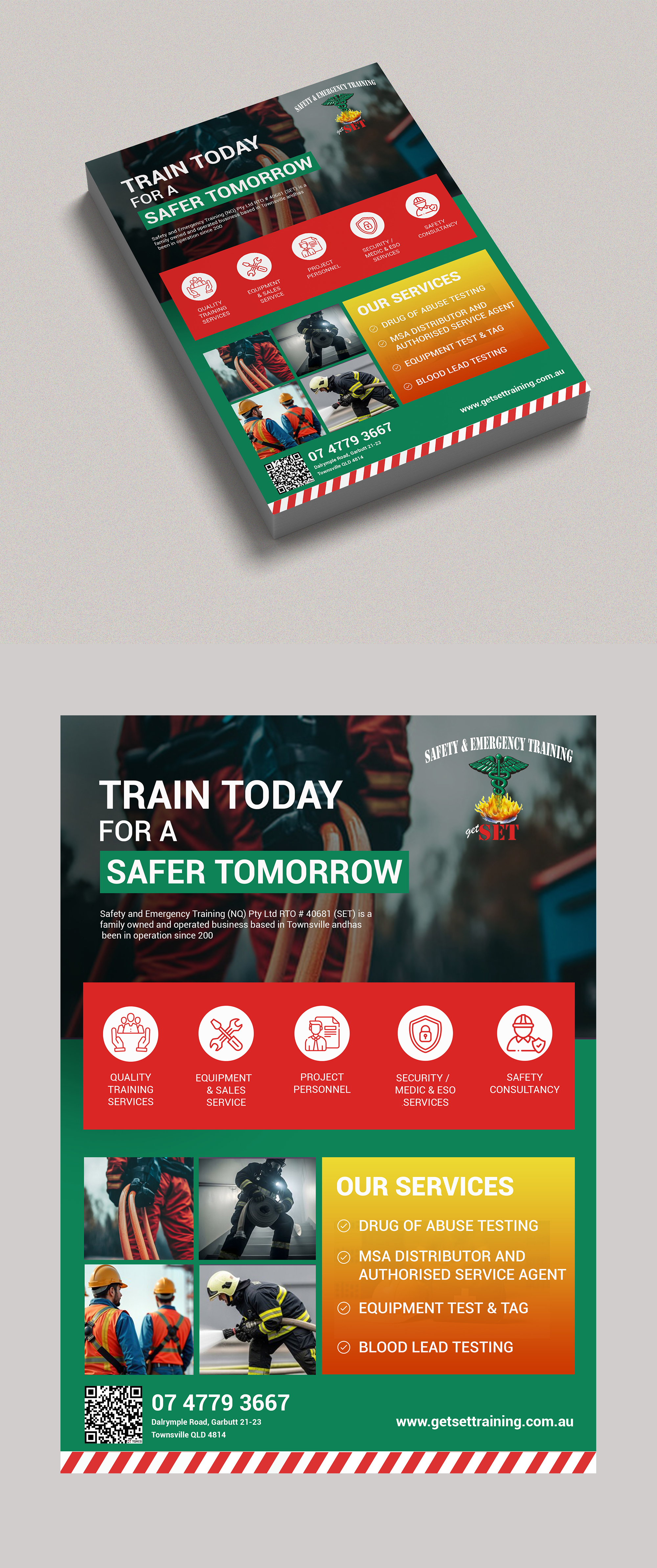 Flyer Design by Design Motion for Safety & Emergency Training | Design #35817424