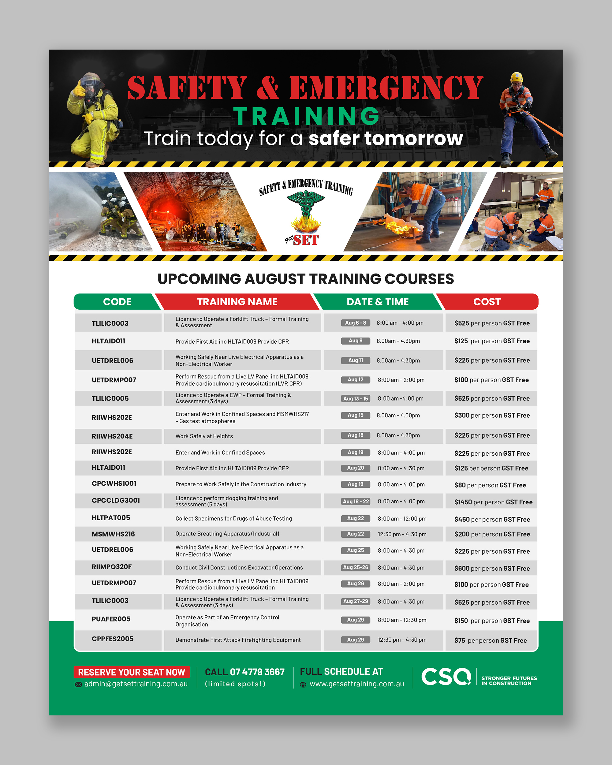 Flyer Design by debdesign for Safety & Emergency Training | Design #35809750