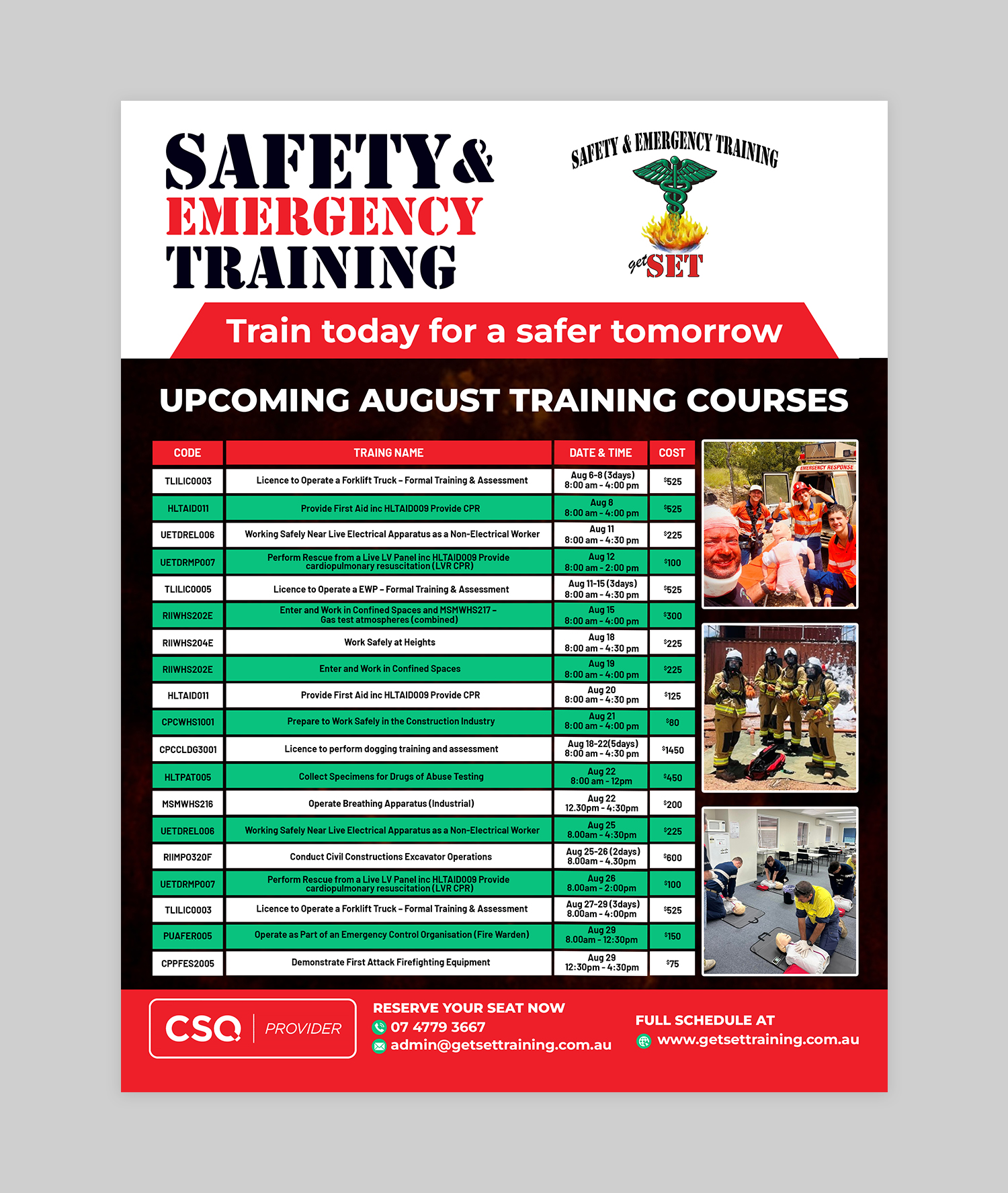Flyer Design by debdesign for Safety & Emergency Training | Design #35809904