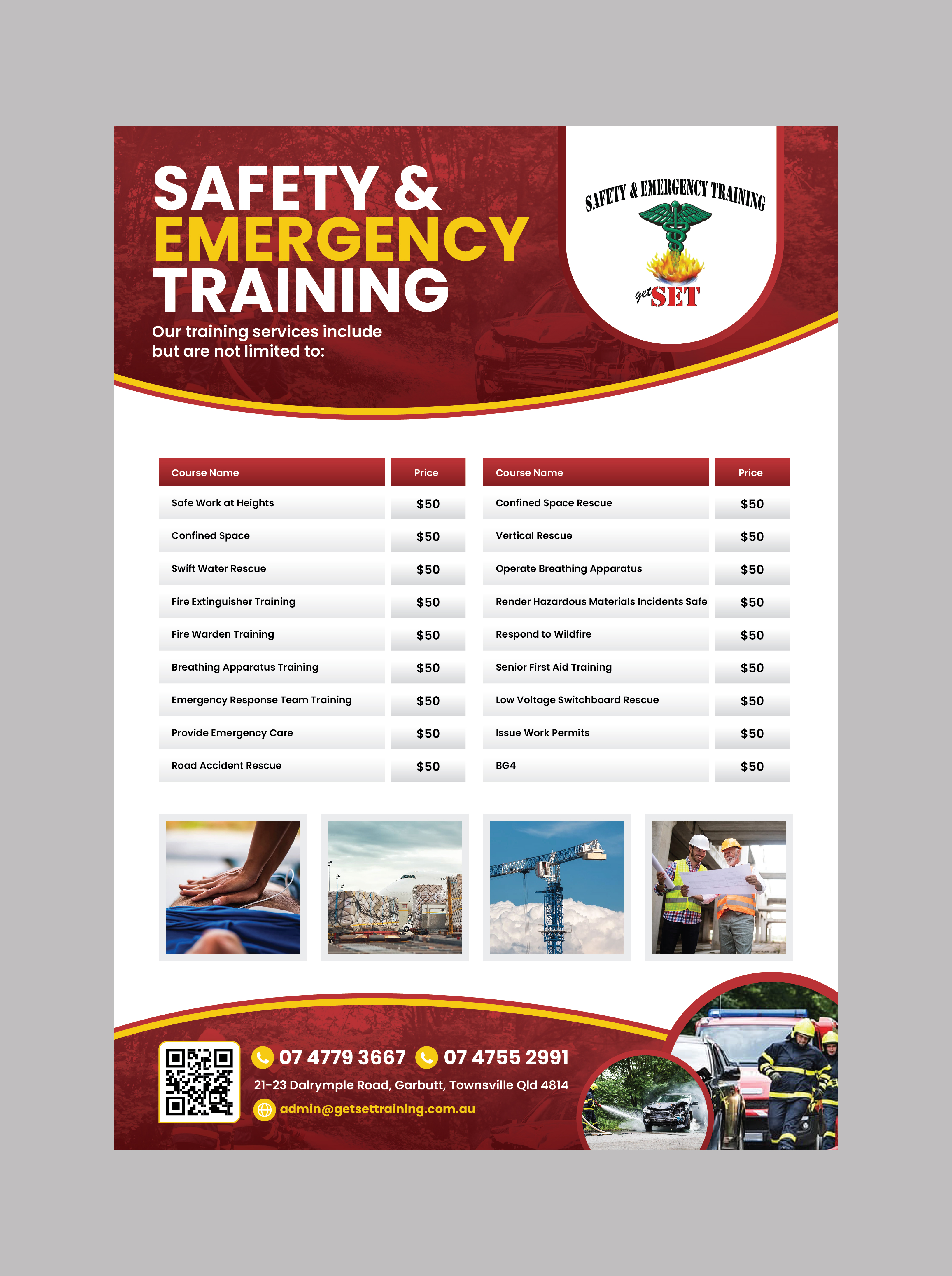 Flyer Design by 3Guys for Safety & Emergency Training | Design #35798551