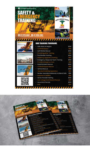 Flyer Design by 3Guys for Safety & Emergency Training | Design: #35799113