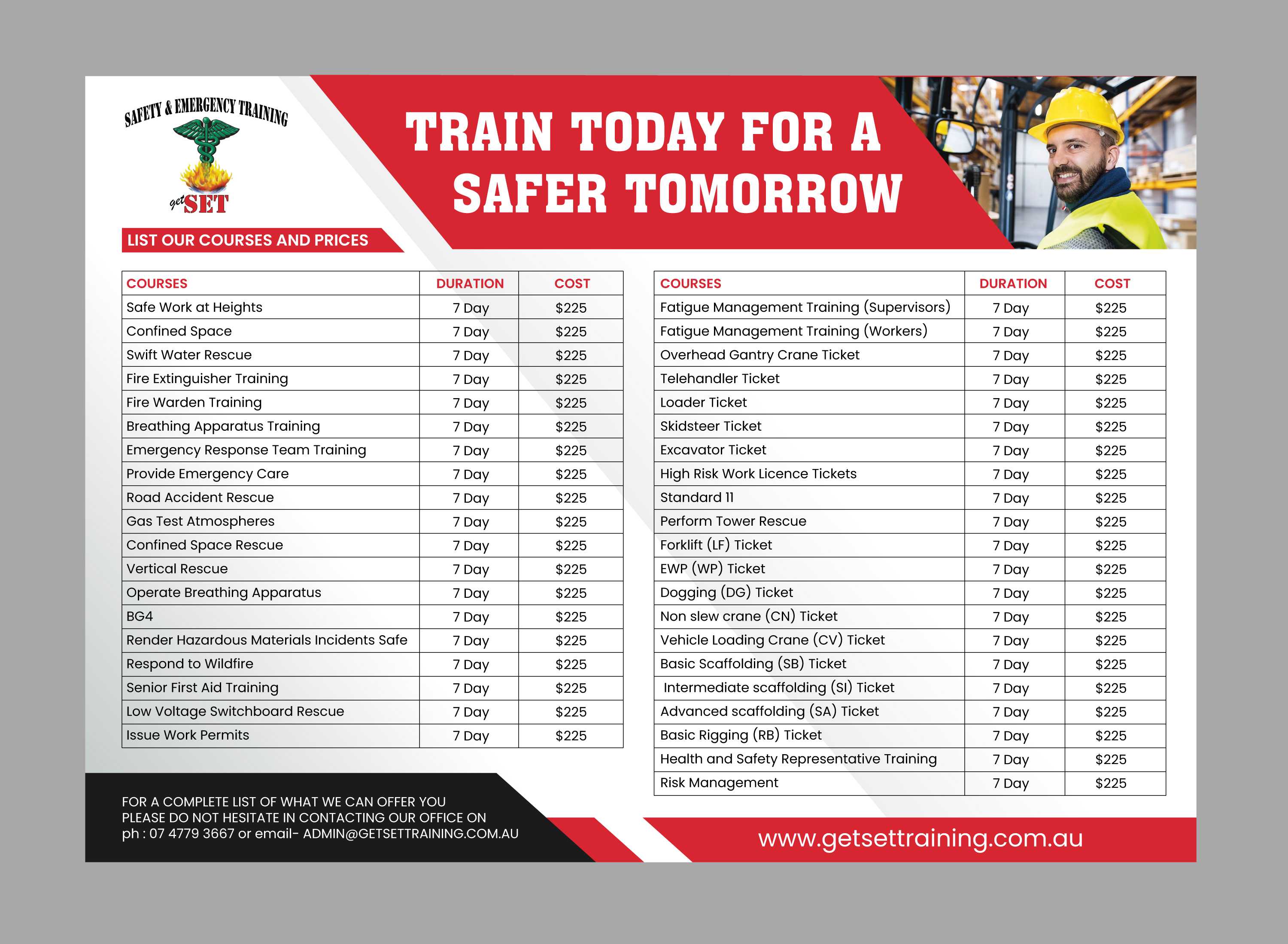 Flyer Design by saurov for Safety & Emergency Training | Design #35825084