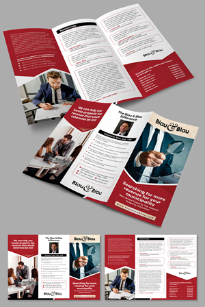 Diseño de Flyer por Dzhafir para Blau & Blau | Diseño #35801480