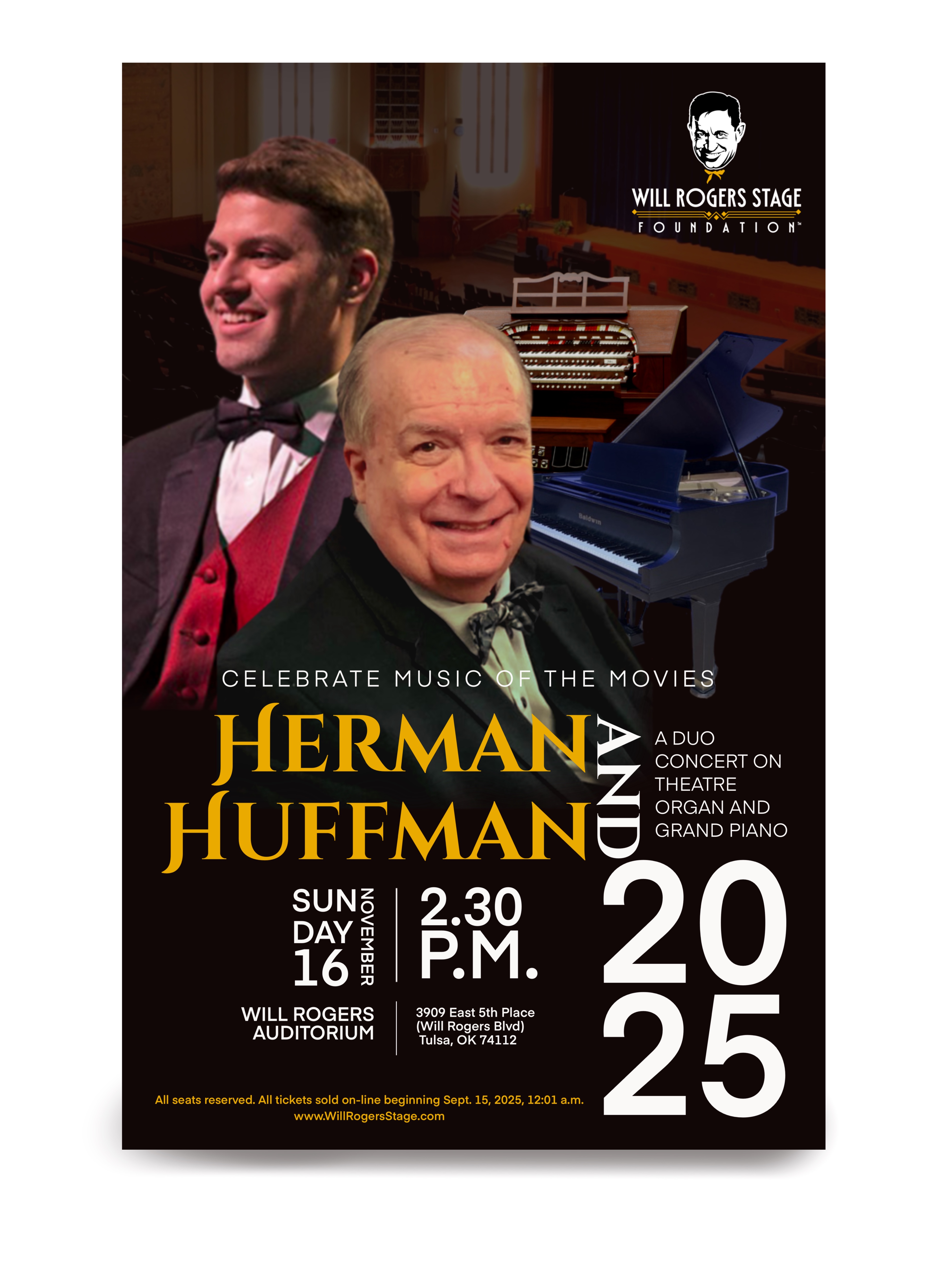 Poster Design by Topi ufo for Will Rogers Stage Foundation, Inc. | Design #35839068