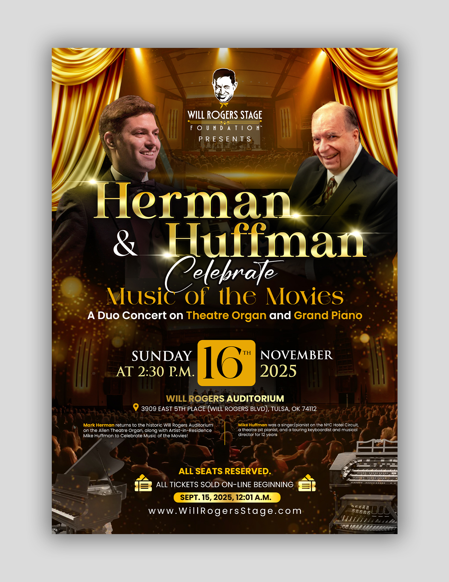 Poster Design by debdesign for Will Rogers Stage Foundation, Inc. | Design #35814777