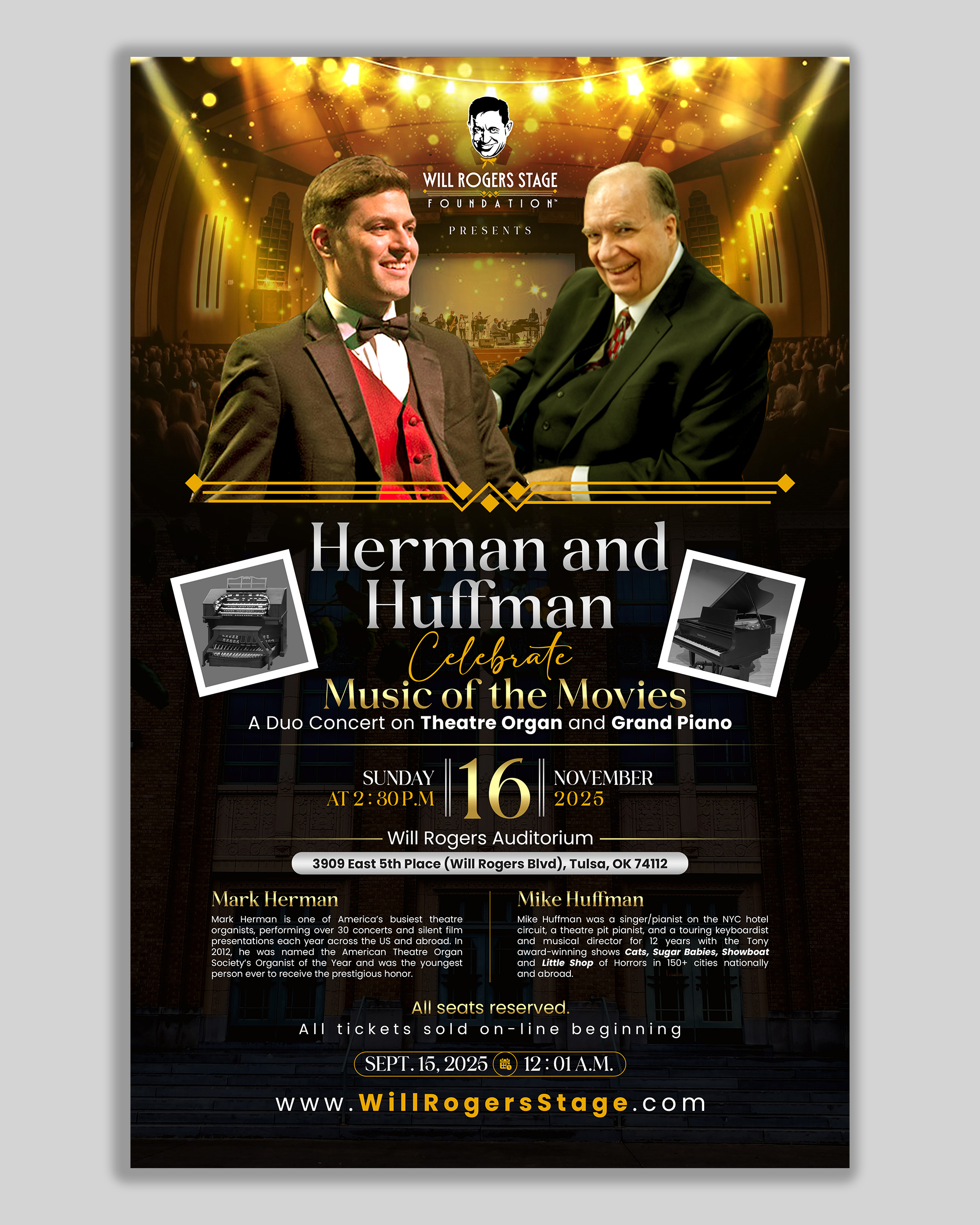 Diseño de Póster por debdesign para Will Rogers Stage Foundation, Inc. | Diseño #35819505