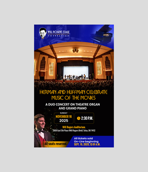 Poster-Design von Creations Box 2015 für Will Rogers Stage Foundation, Inc. | Design: #35802613