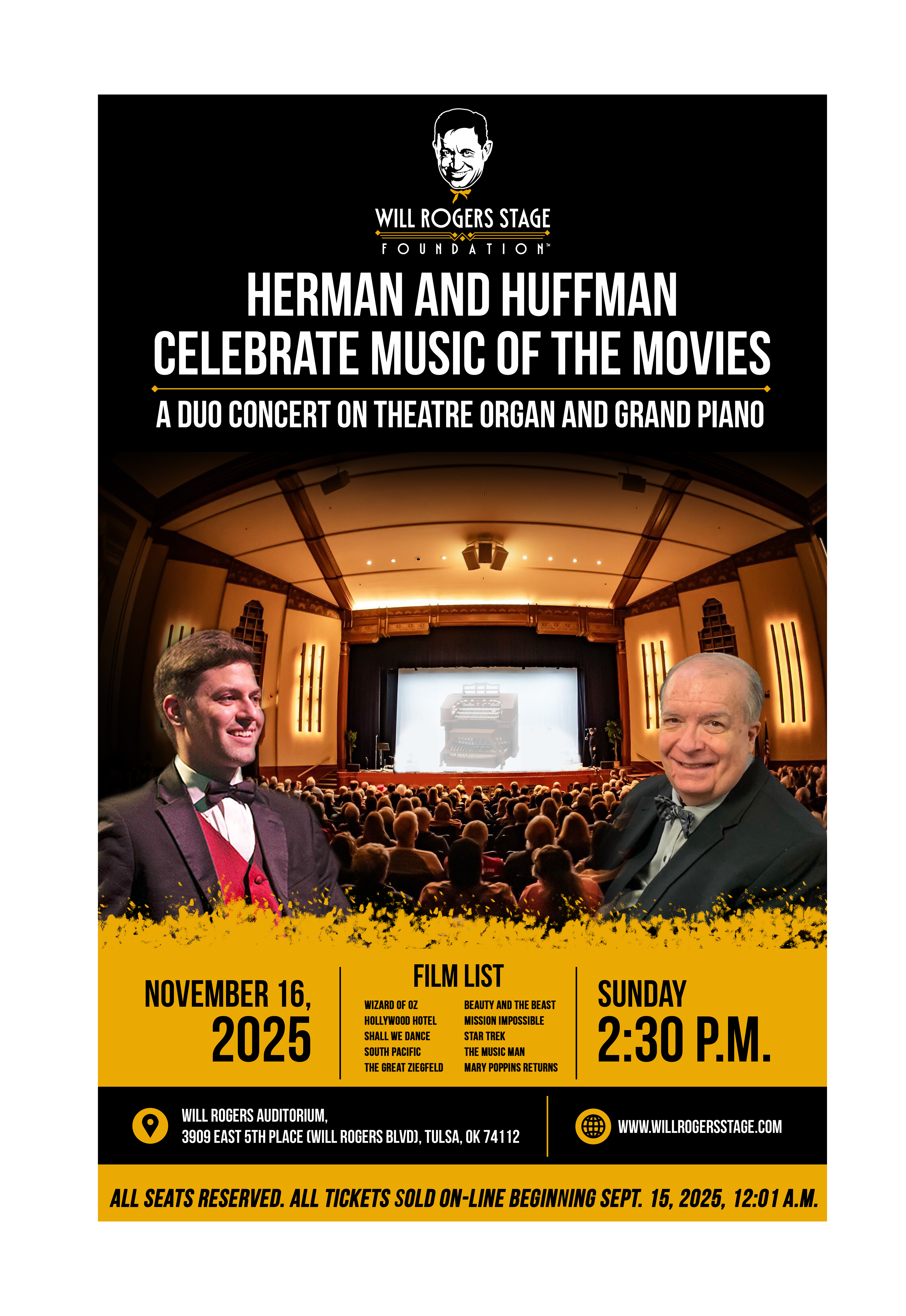 Poster Design by Creations Box 2015 for Will Rogers Stage Foundation, Inc. | Design #35810681