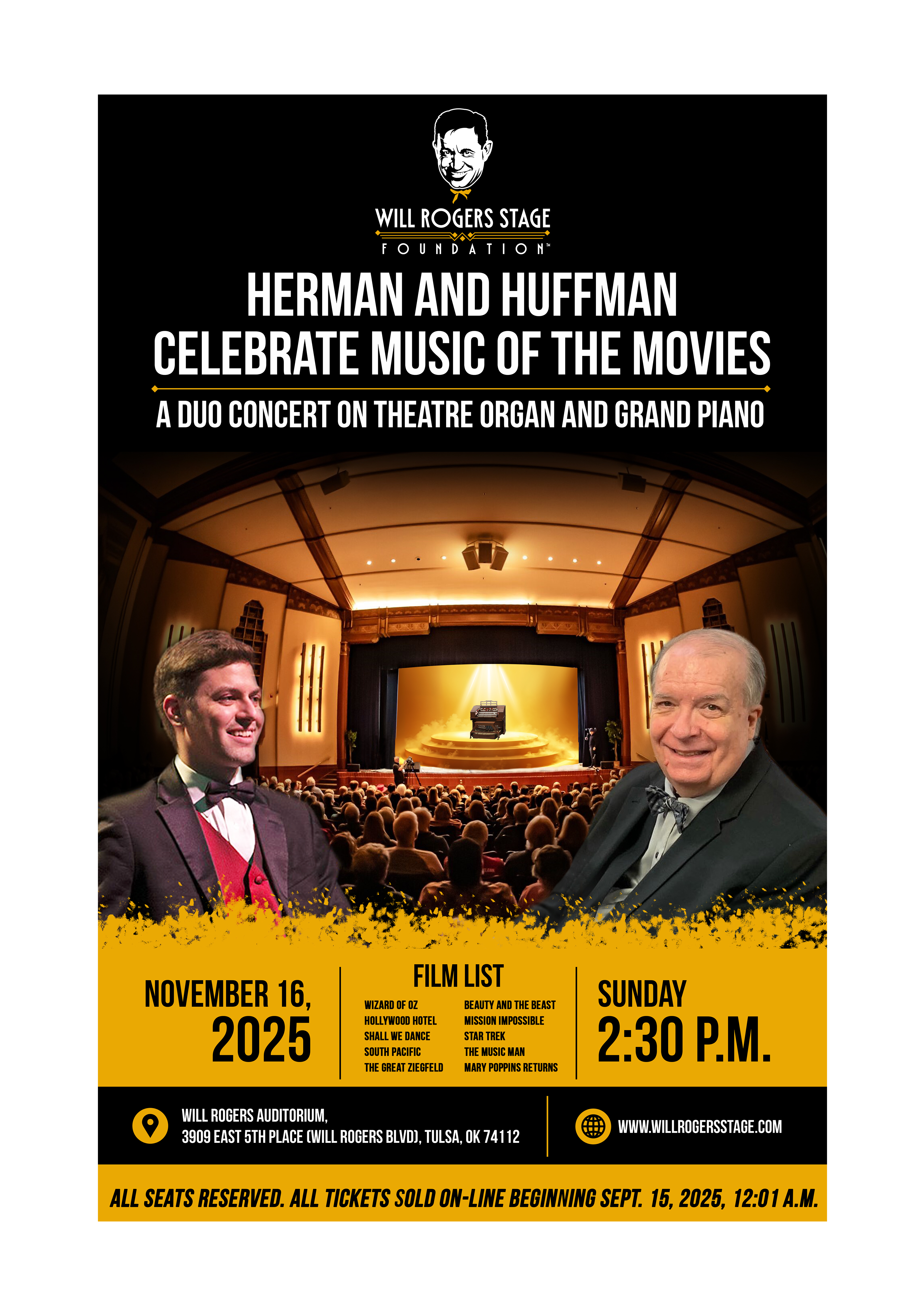 Poster-Design von Creations Box 2015 für Will Rogers Stage Foundation, Inc. | Design #35810682