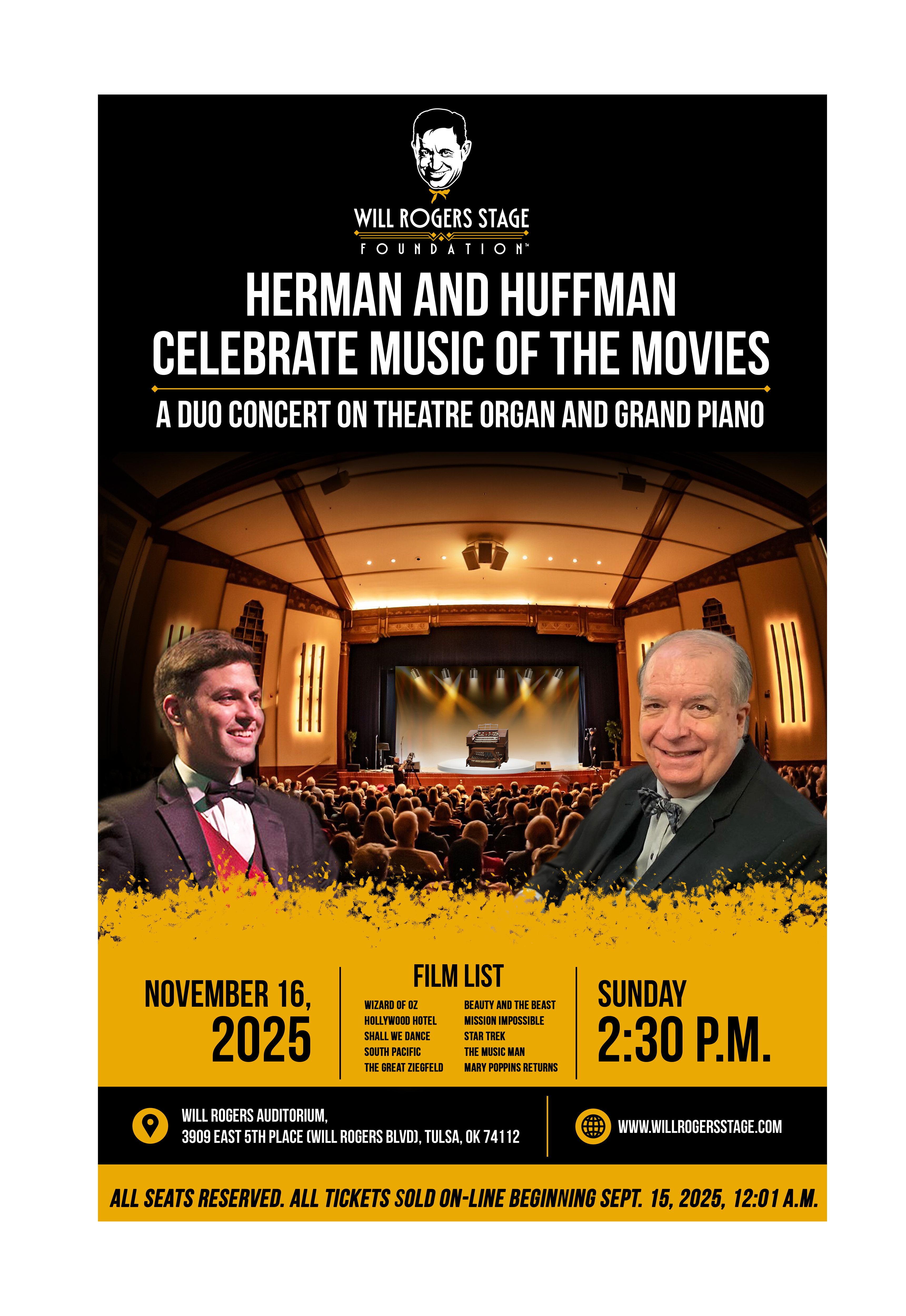 Diseño de Póster por Creations Box 2015 para Will Rogers Stage Foundation, Inc. | Diseño #35810683