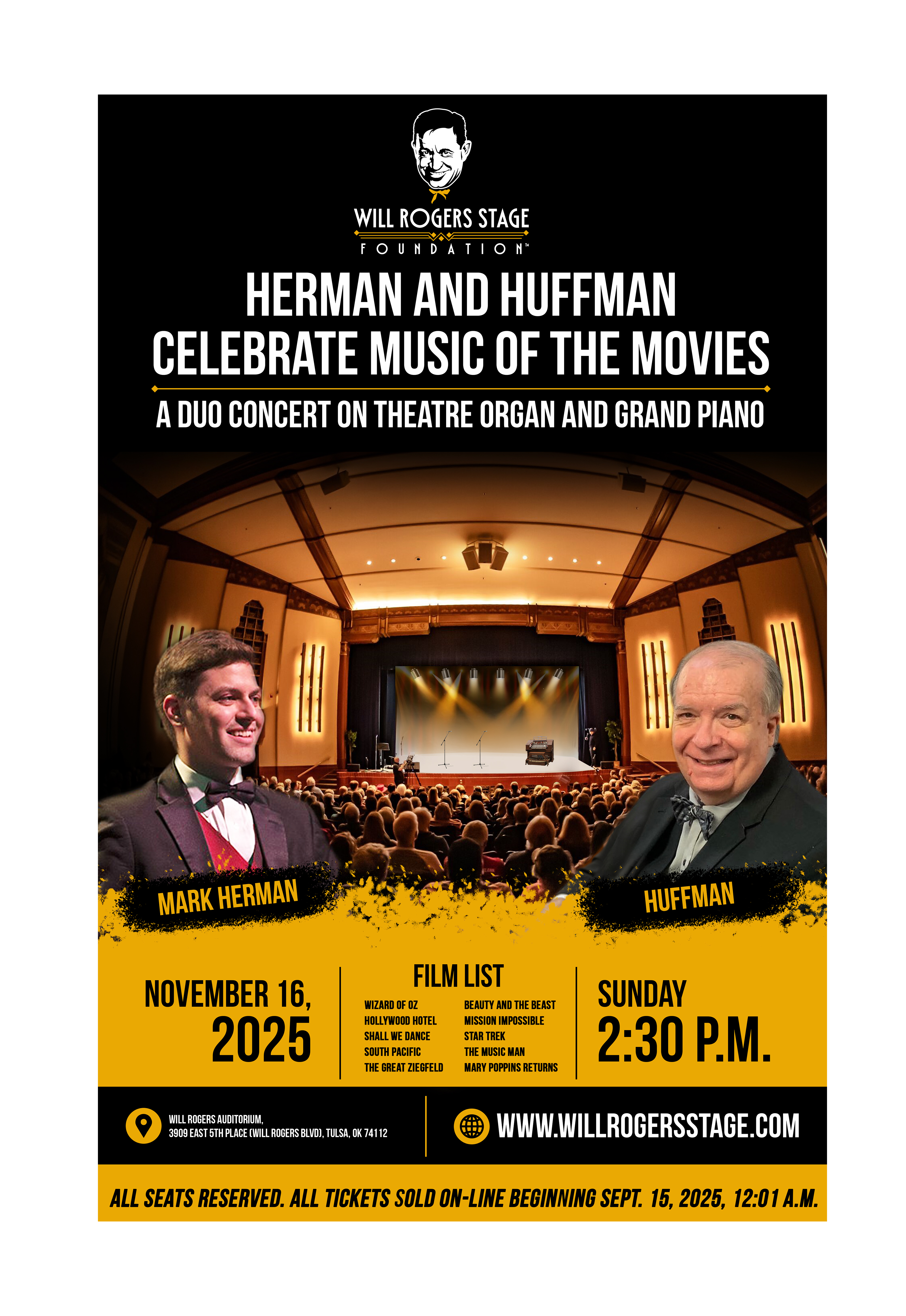 Poster-Design von Creations Box 2015 für Will Rogers Stage Foundation, Inc. | Design #35814925