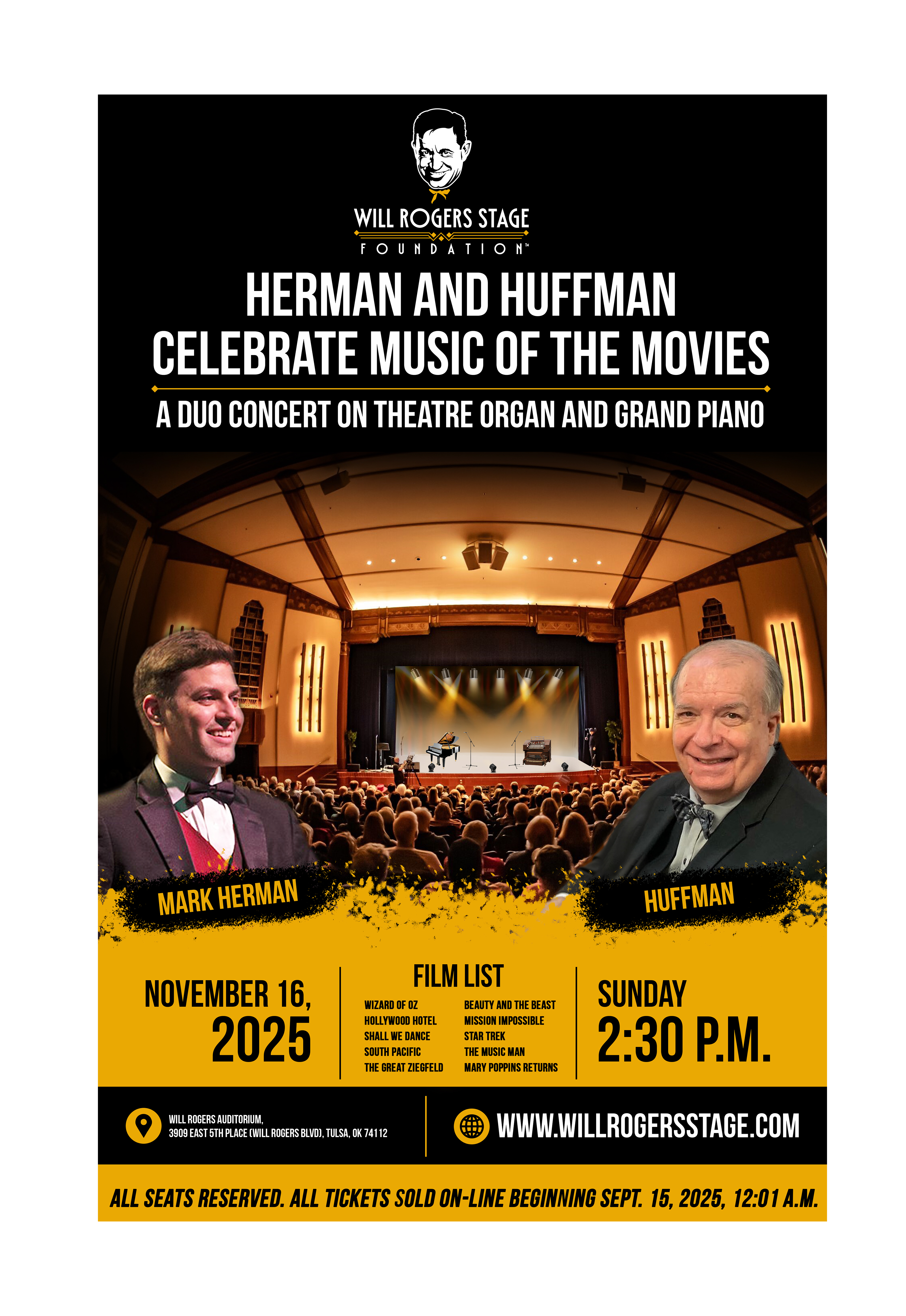 Poster-Design von Creations Box 2015 für Will Rogers Stage Foundation, Inc. | Design #35814926