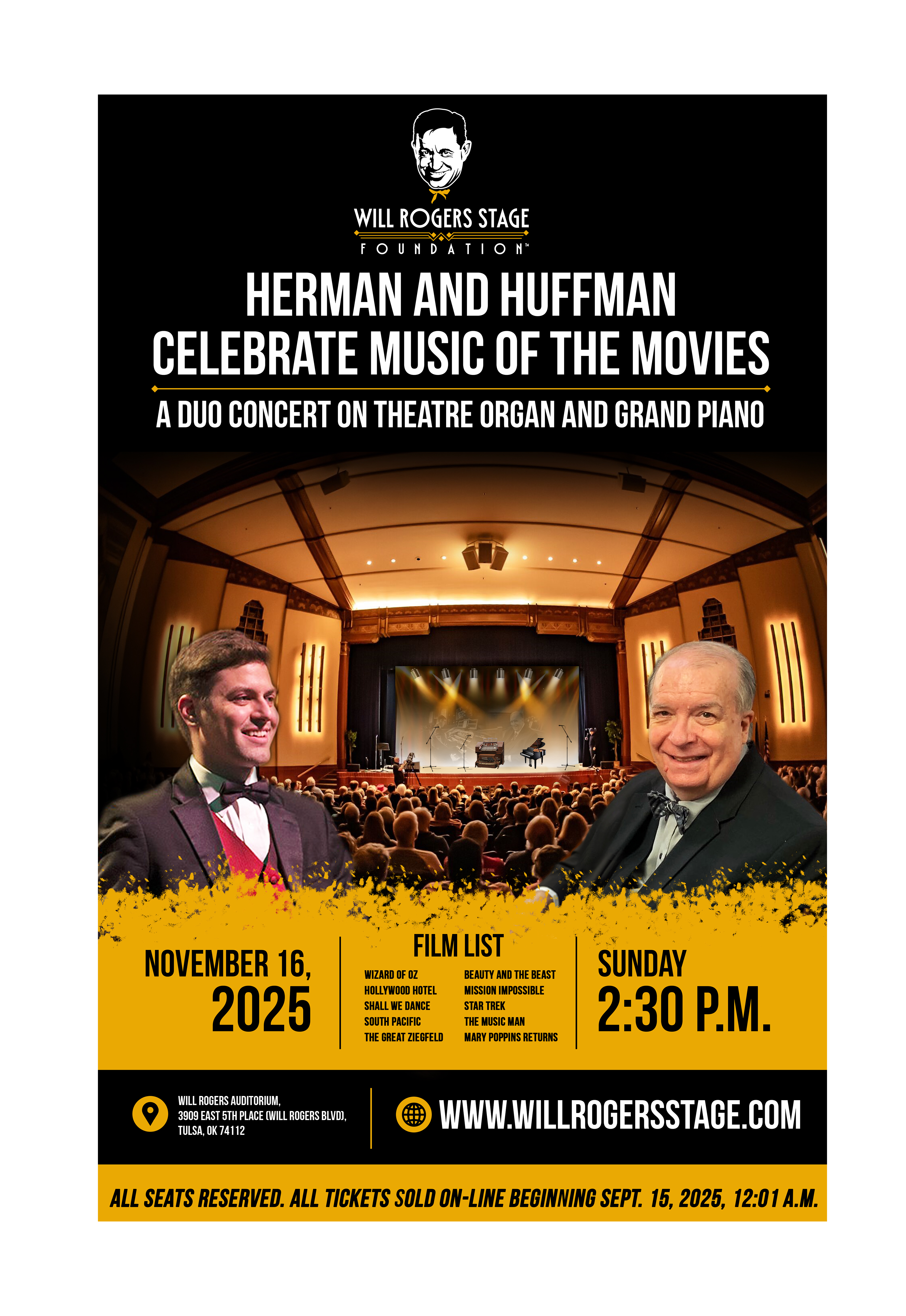Poster-Design von Creations Box 2015 für Will Rogers Stage Foundation, Inc. | Design #35814927