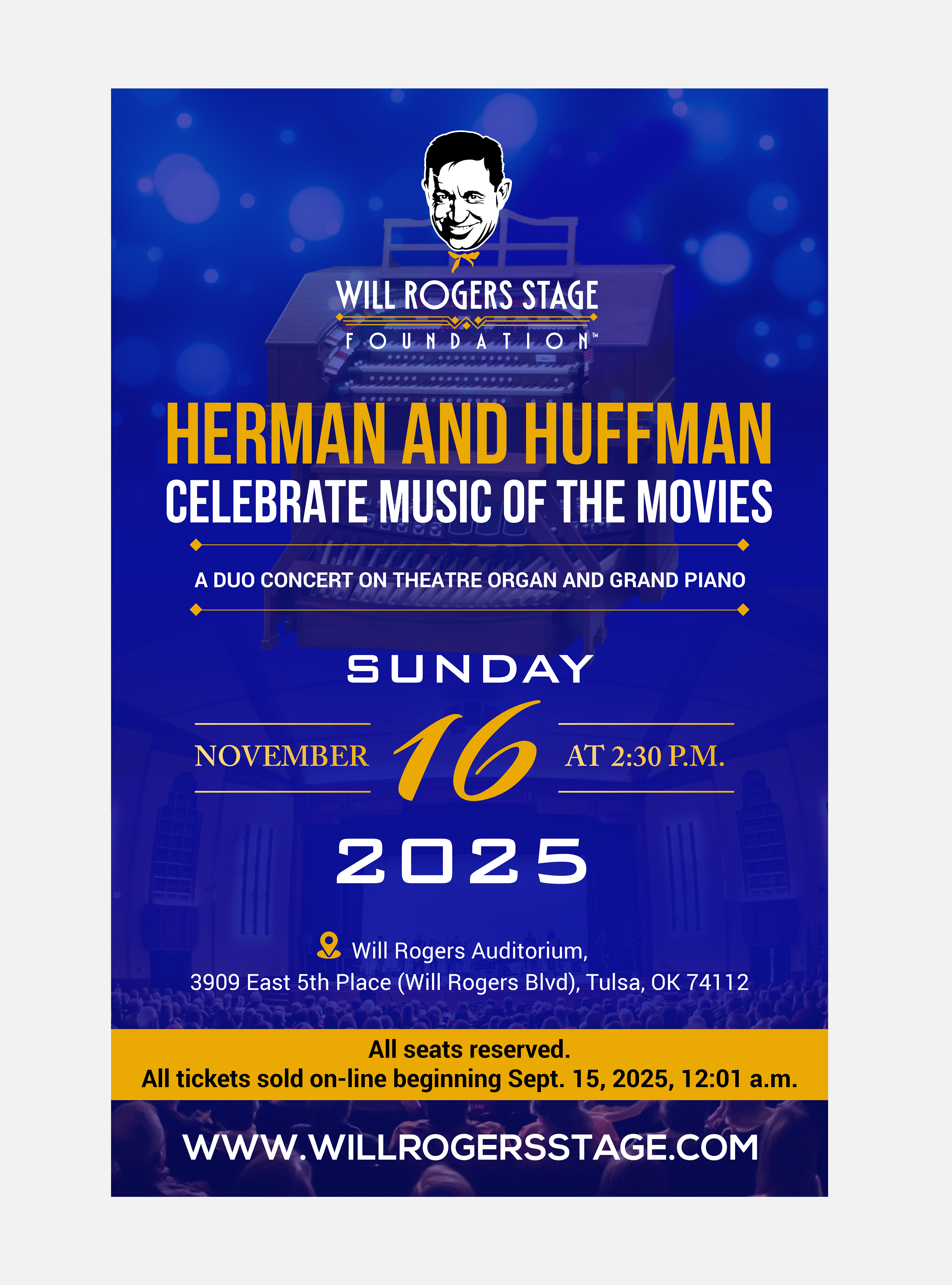 Diseño de Póster por Creations Box 2015 para Will Rogers Stage Foundation, Inc. | Diseño #35821317