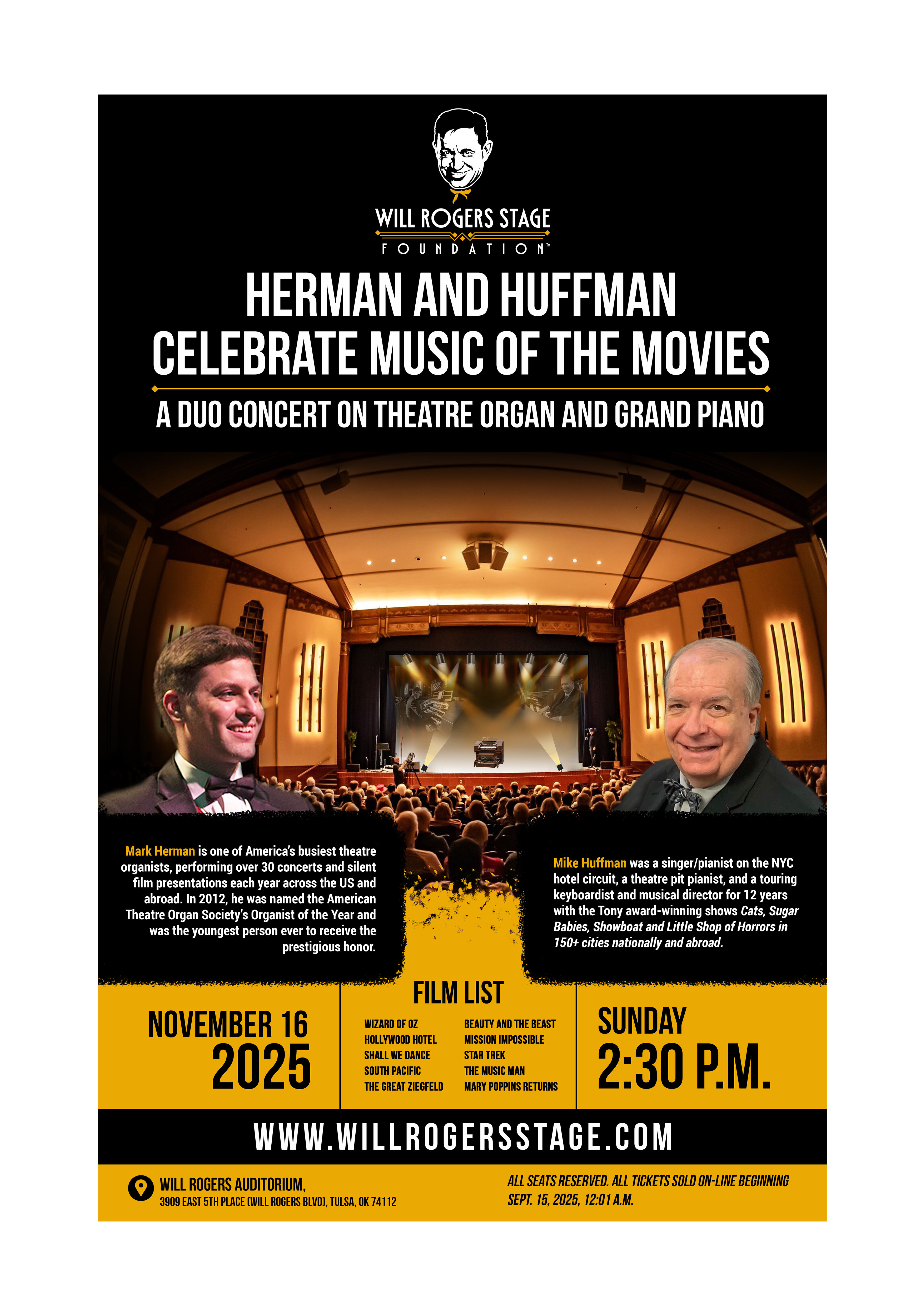 Poster-Design von Creations Box 2015 für Will Rogers Stage Foundation, Inc. | Design #35821320