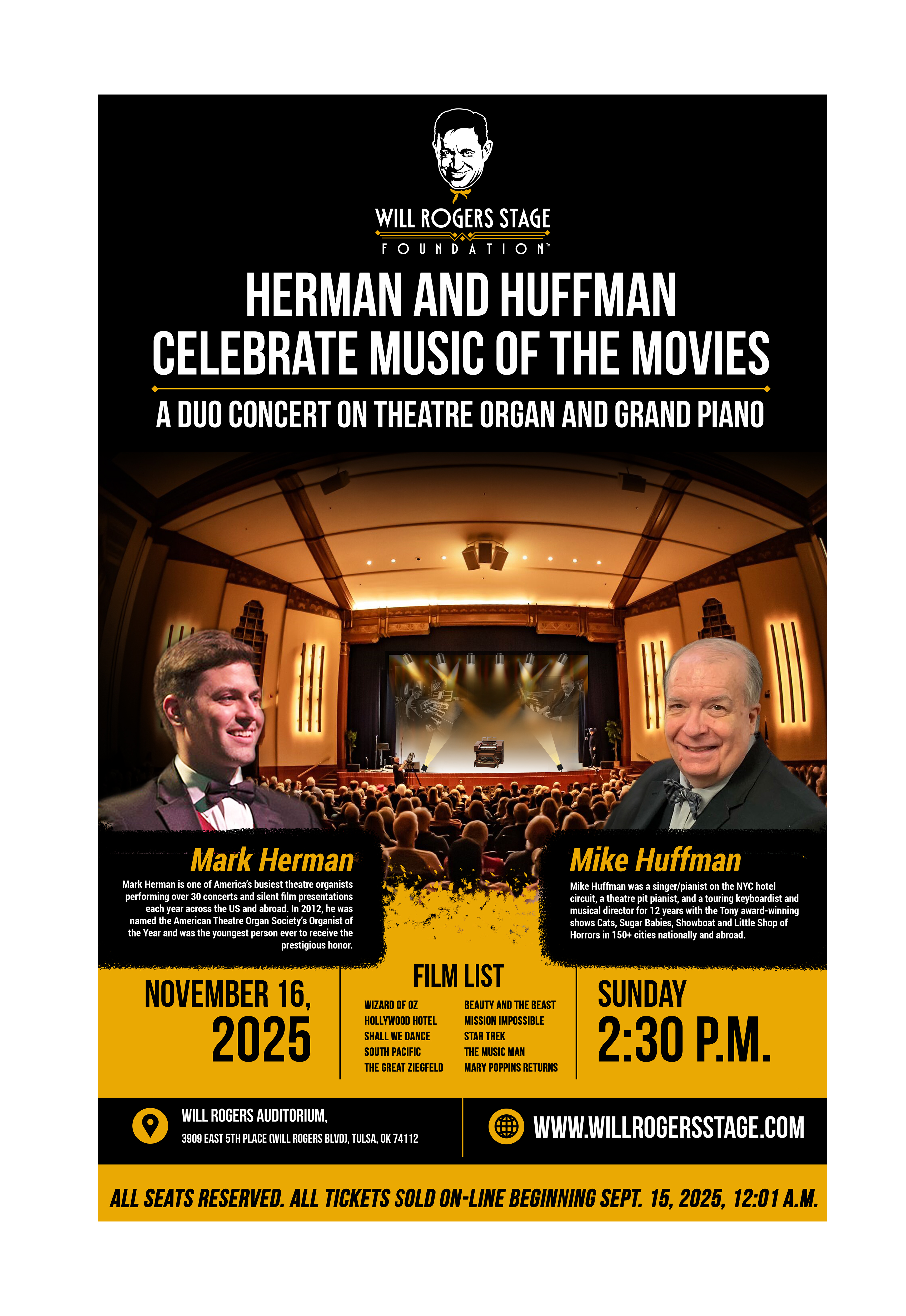 Poster-Design von Creations Box 2015 für Will Rogers Stage Foundation, Inc. | Design #35821321