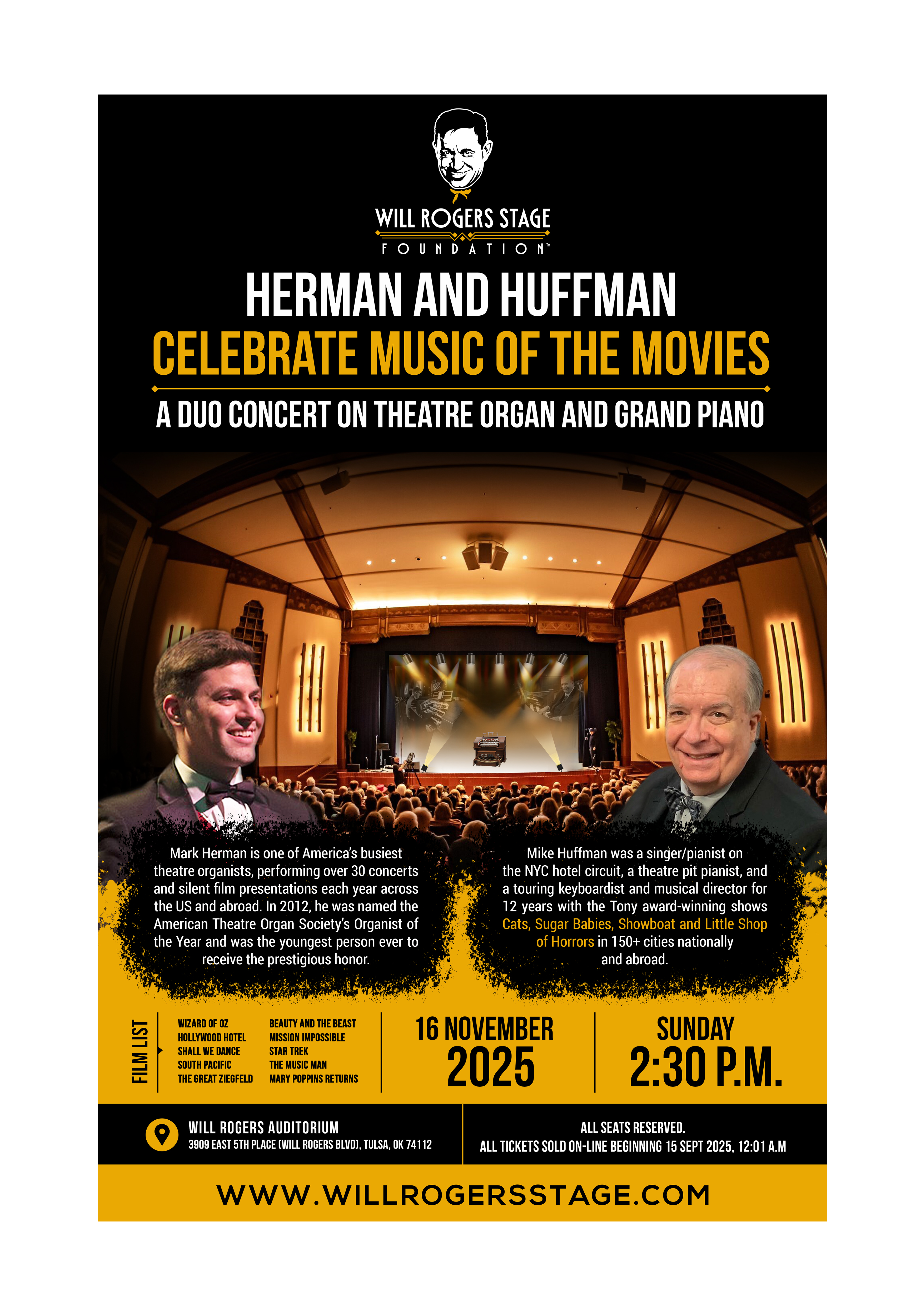 Poster Design by Creations Box 2015 for Will Rogers Stage Foundation, Inc. | Design #35837244