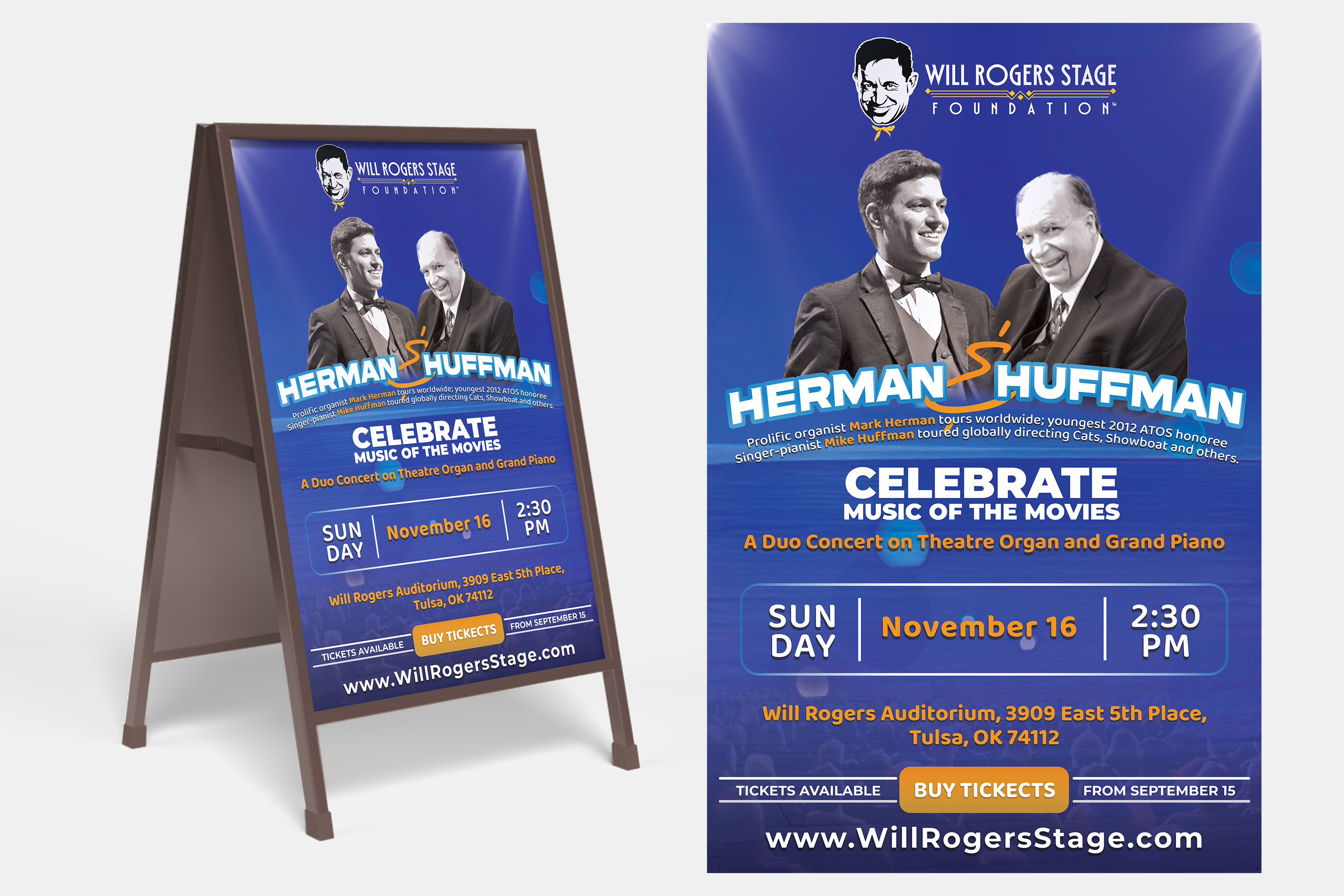 Poster Design by Creative Chamber for Will Rogers Stage Foundation, Inc. | Design #35813946