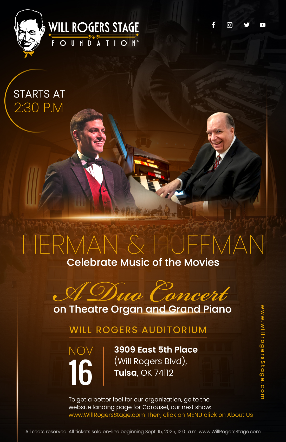 Poster Design by Pentacle CodeCanvas for Will Rogers Stage Foundation, Inc. | Design #35823167