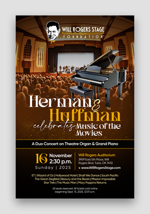 Poster Design by Graphic Guy for Will Rogers Stage Foundation, Inc. | Design: #35803694