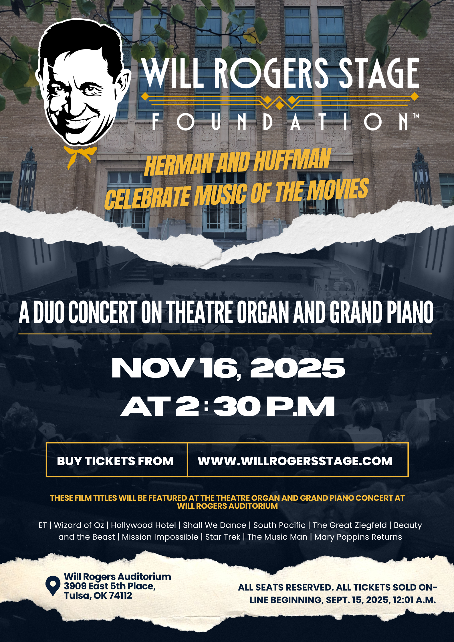 Poster Design by James for Will Rogers Stage Foundation, Inc. | Design #35827946