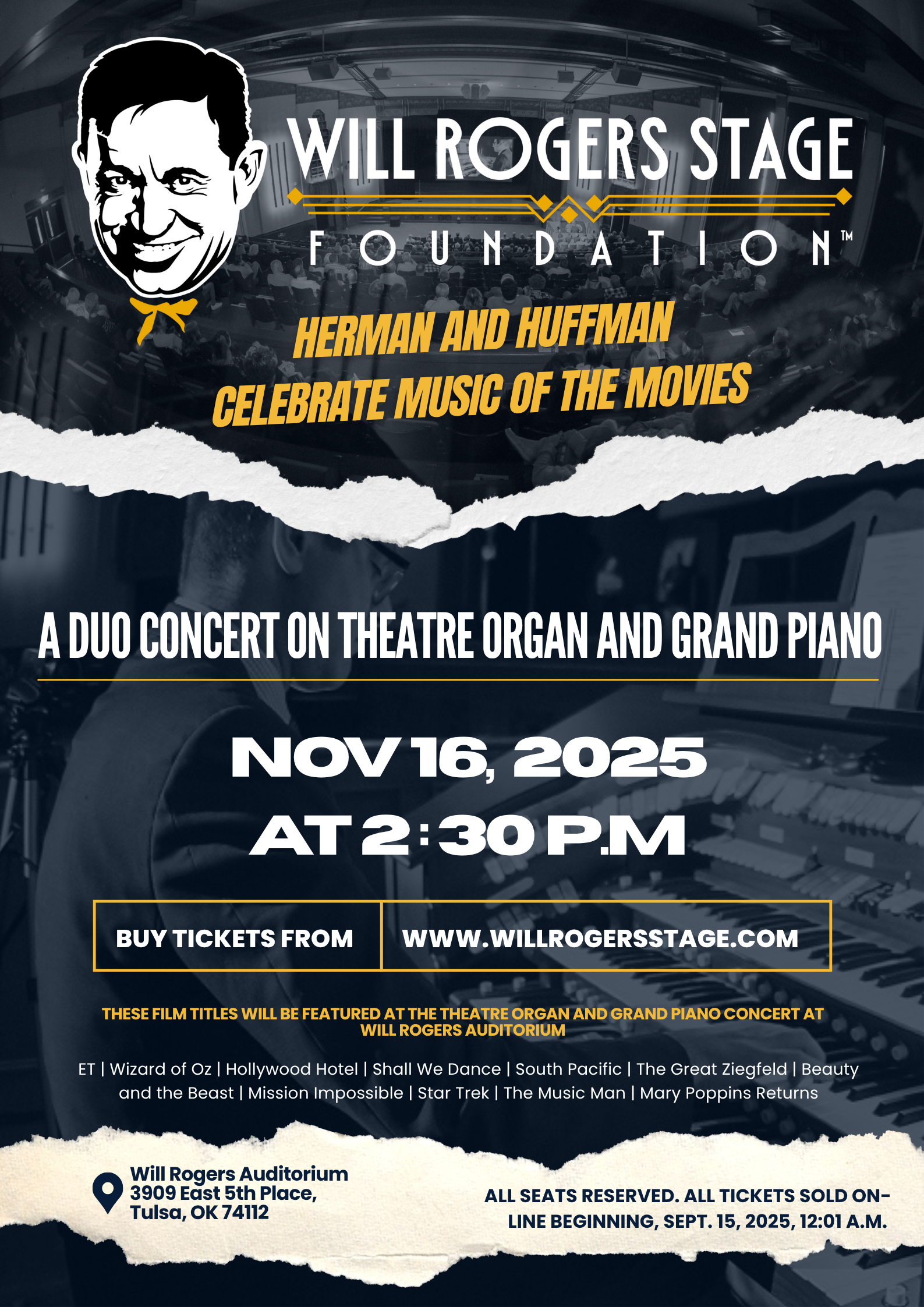 Poster Design by James for Will Rogers Stage Foundation, Inc. | Design #35827948