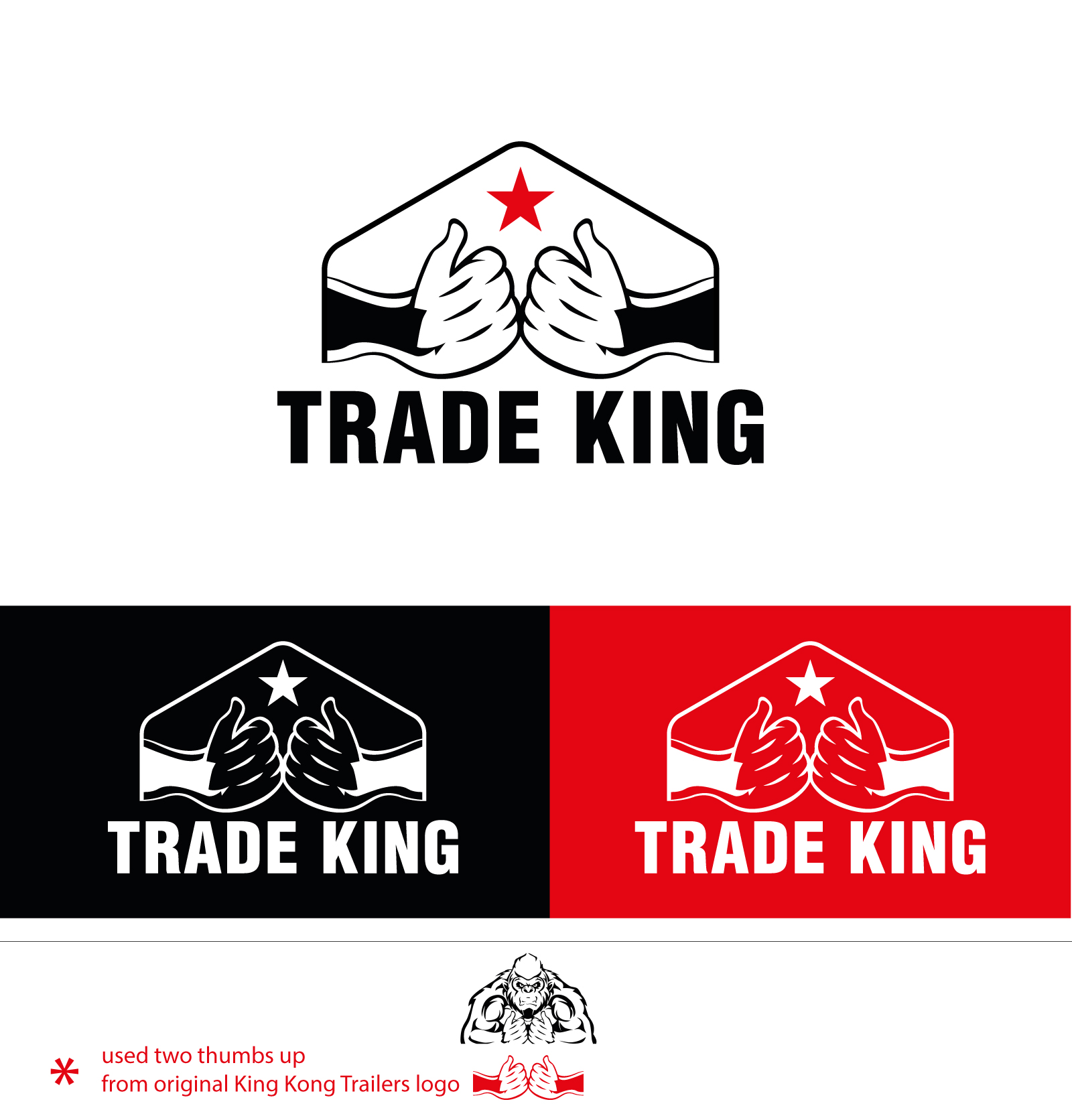 Logo Design by Rubia@ for King KongTrailers | Design #35806013
